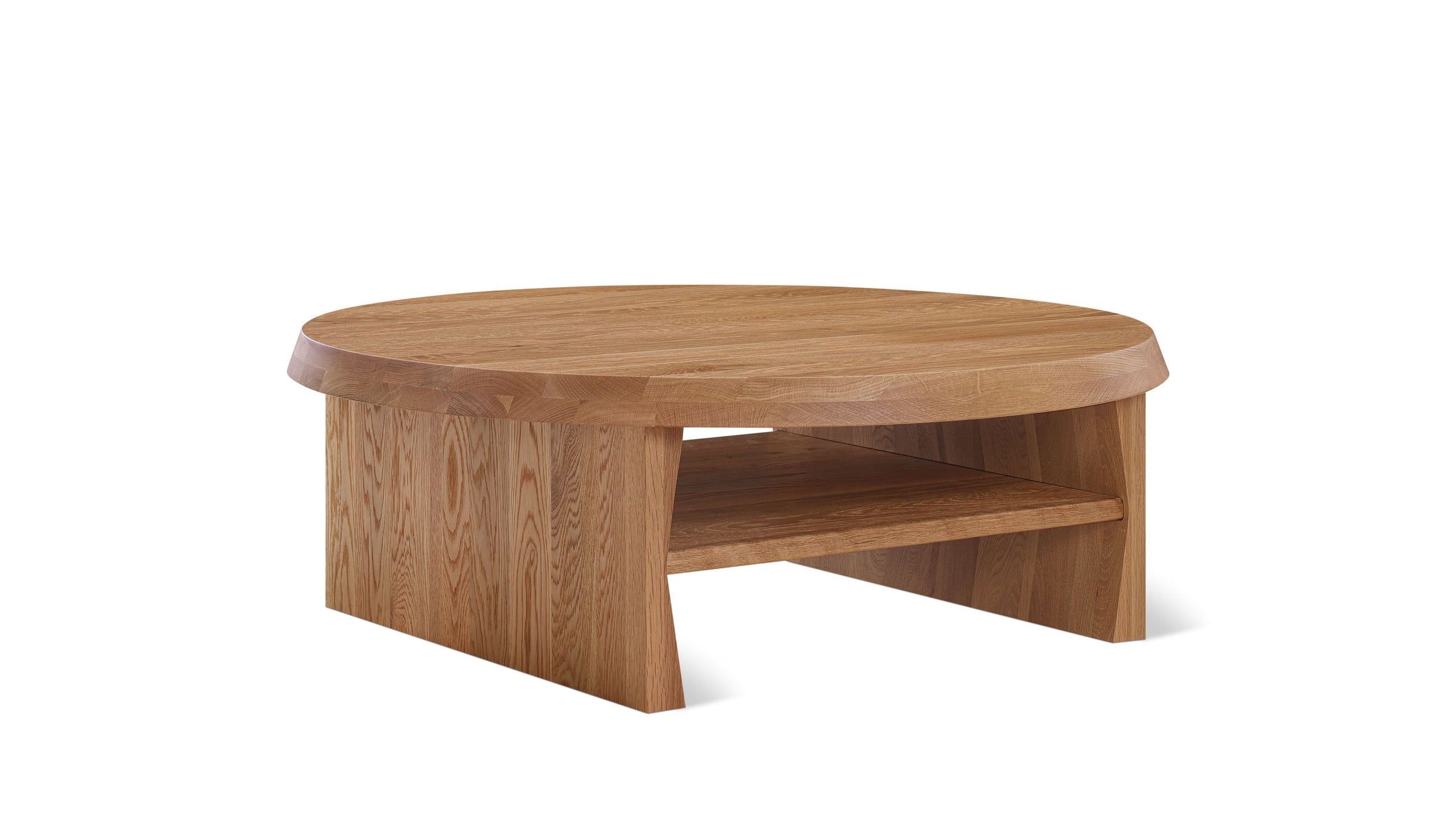 Hetta Round Coffee Table, Natural Oak