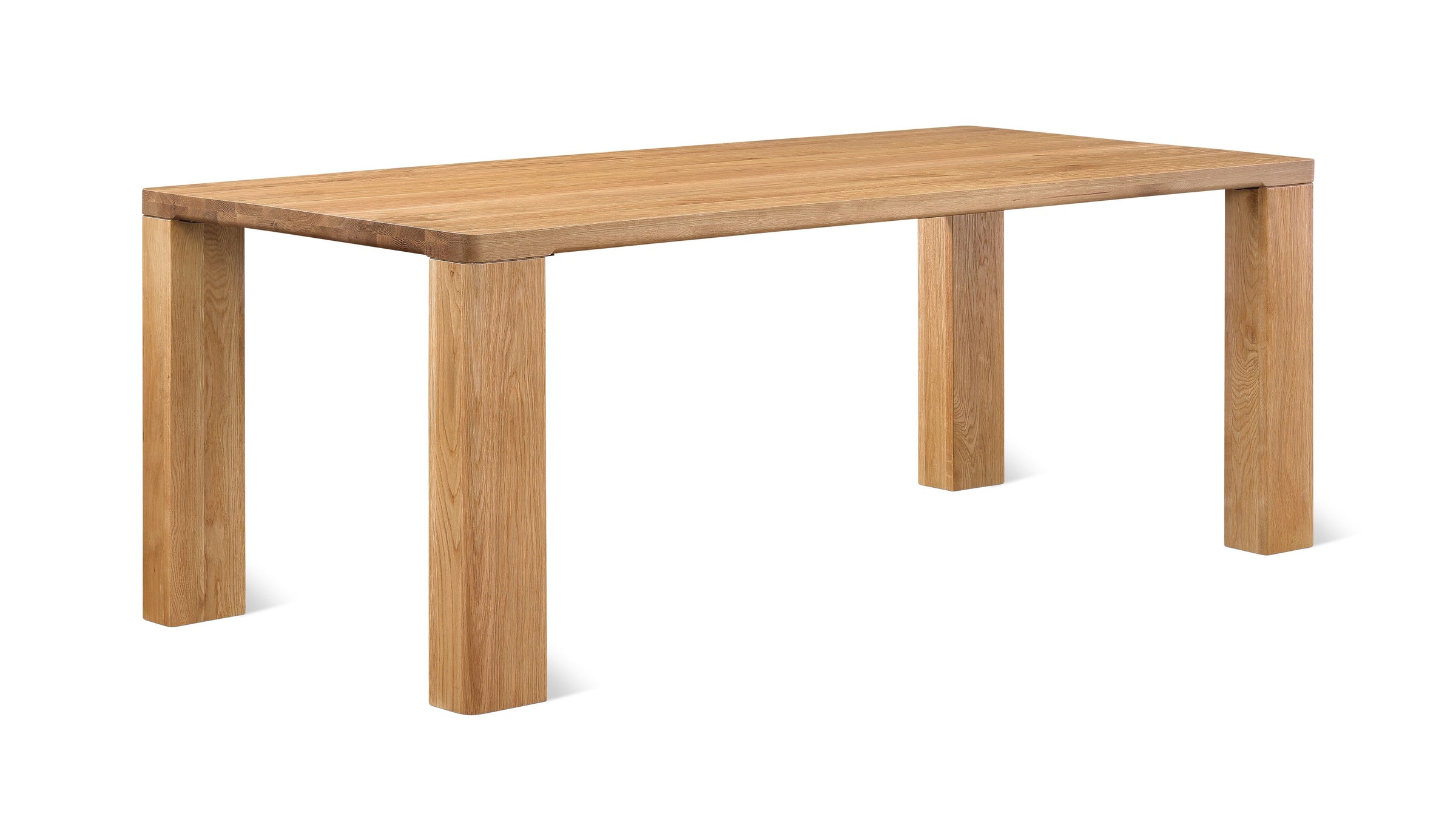 Foundry Dining Table, Seats 6-8 People, Natural Oak