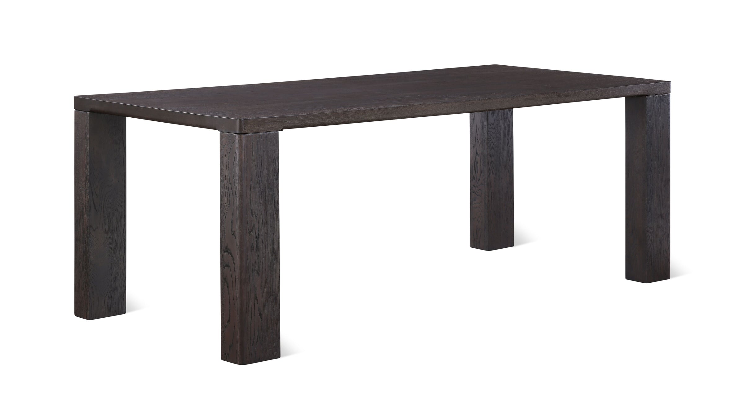 Foundry Dining Table, Seats 6-8 People, Dark Brown Oak