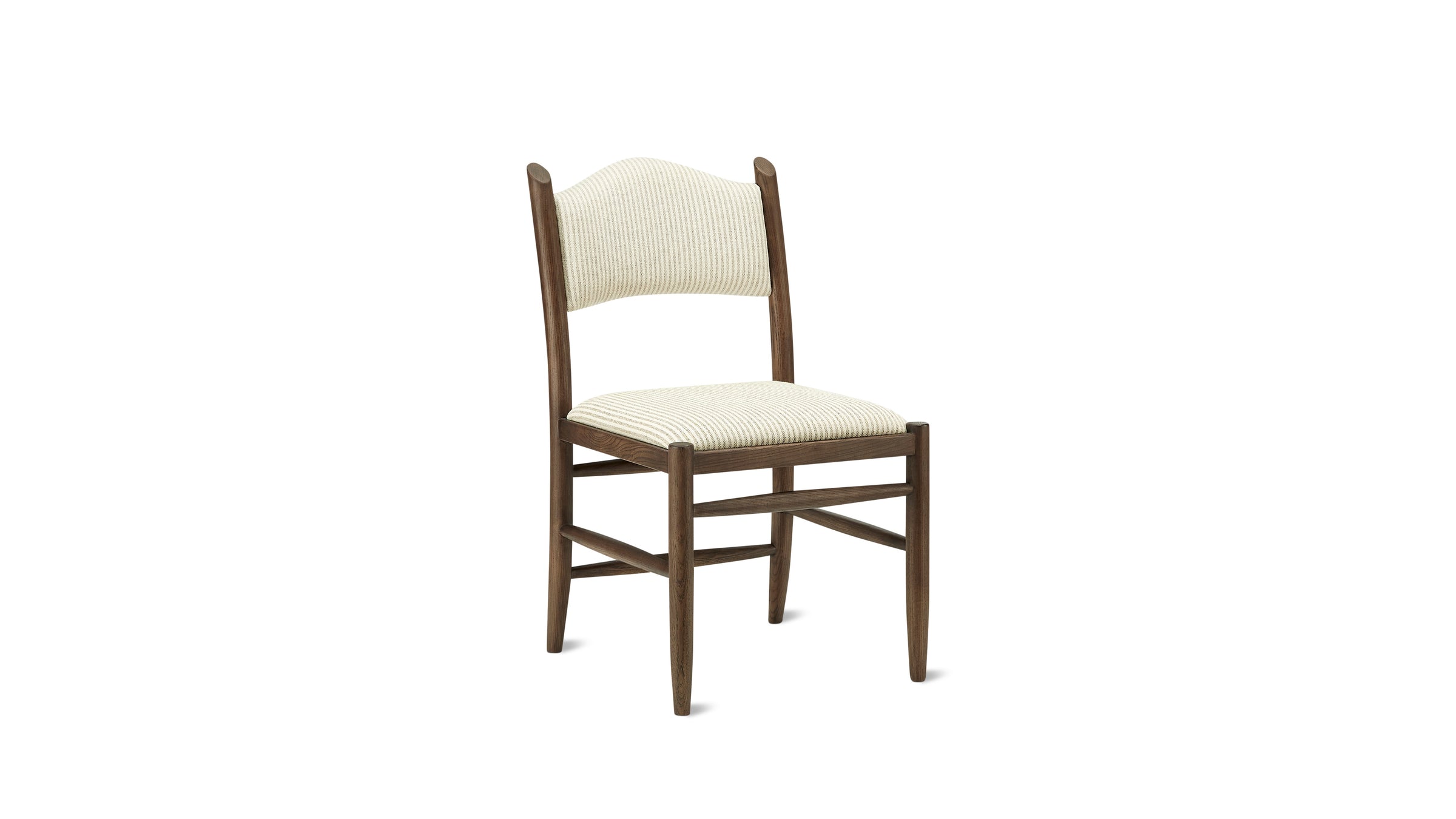 Hillside Dining Chair, Espresso Ash/Oxford Stripe