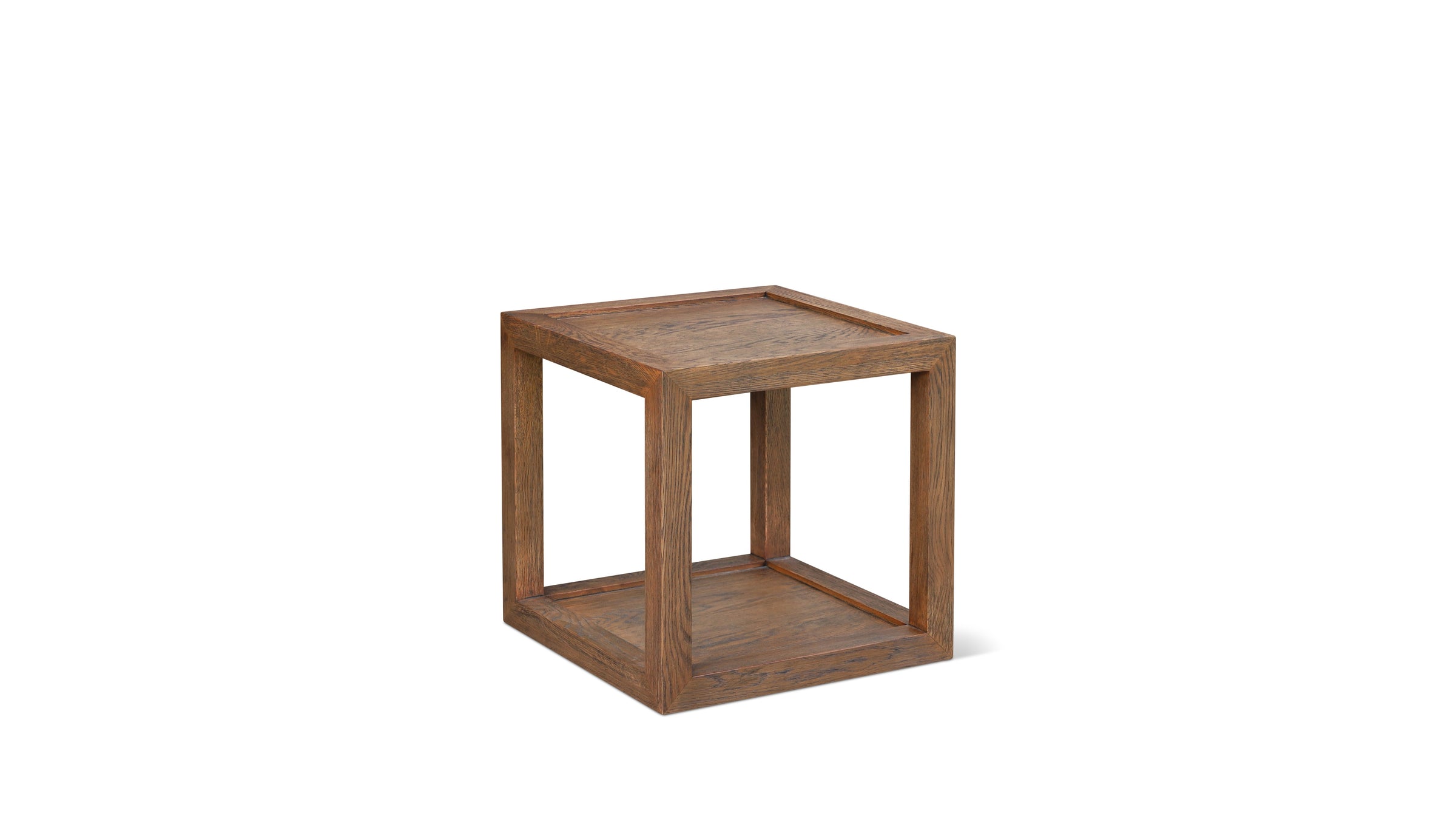 Beam Side Table, Dark Brown Oak