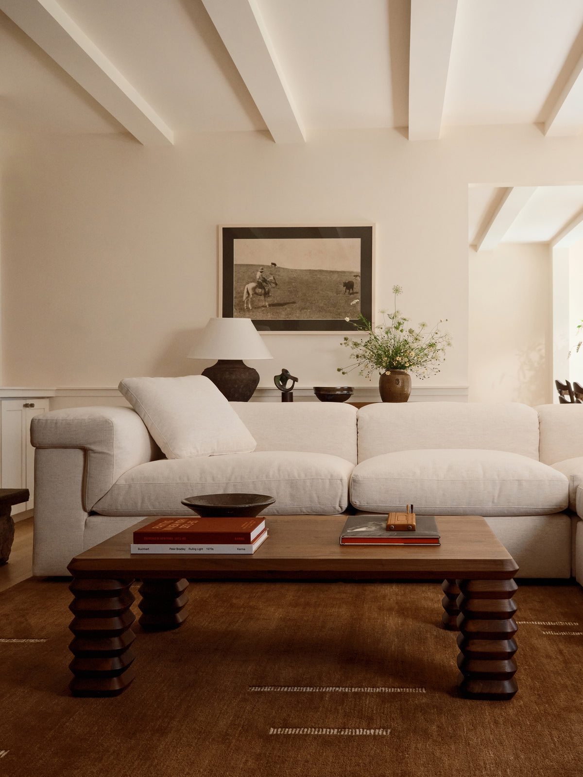 Saddle 4-Piece Modular Sectional, Nomad Snow