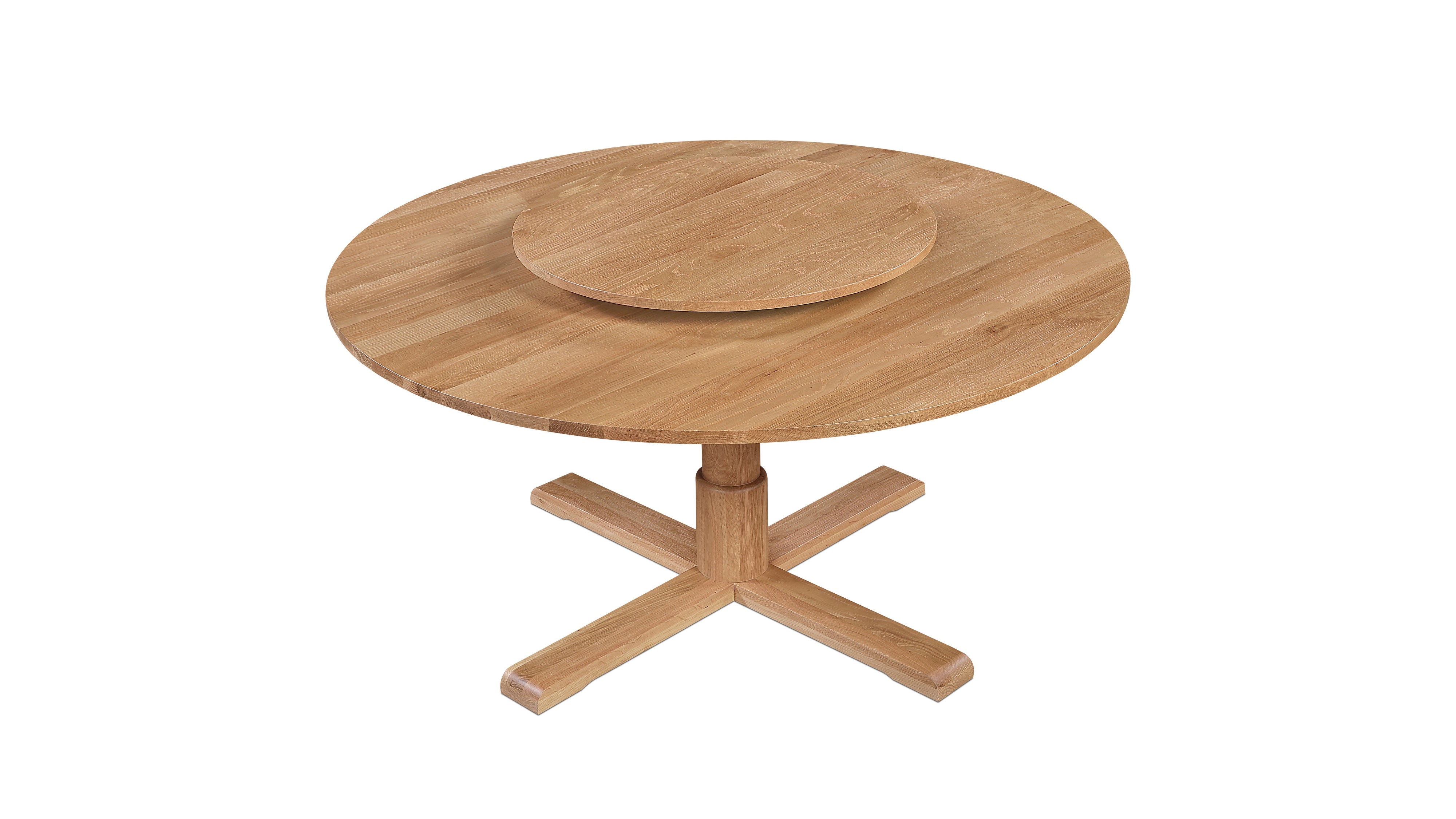 Mill Lazy Susan, Natural Oak