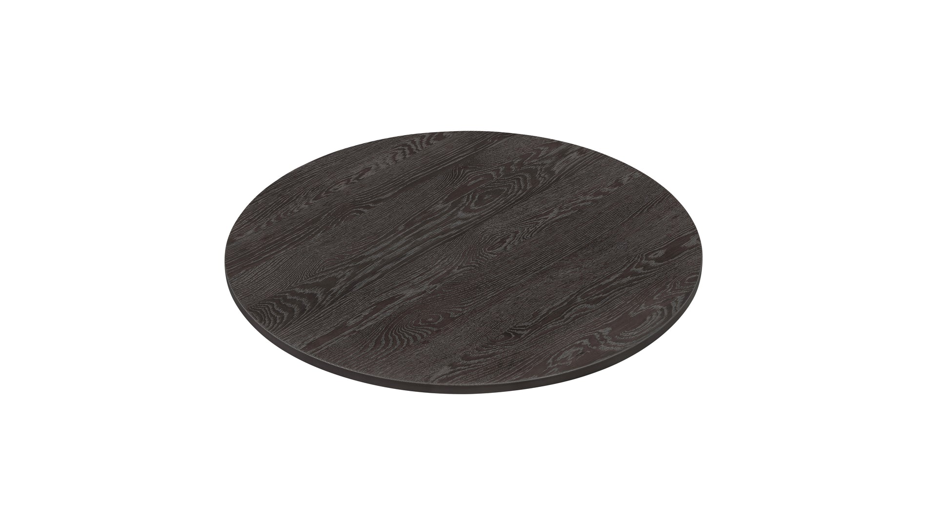 Mill Lazy Susan, Dark Brown Oak_image