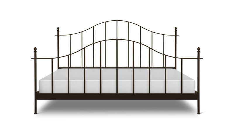 Windsor Bed, King, Aged Iron