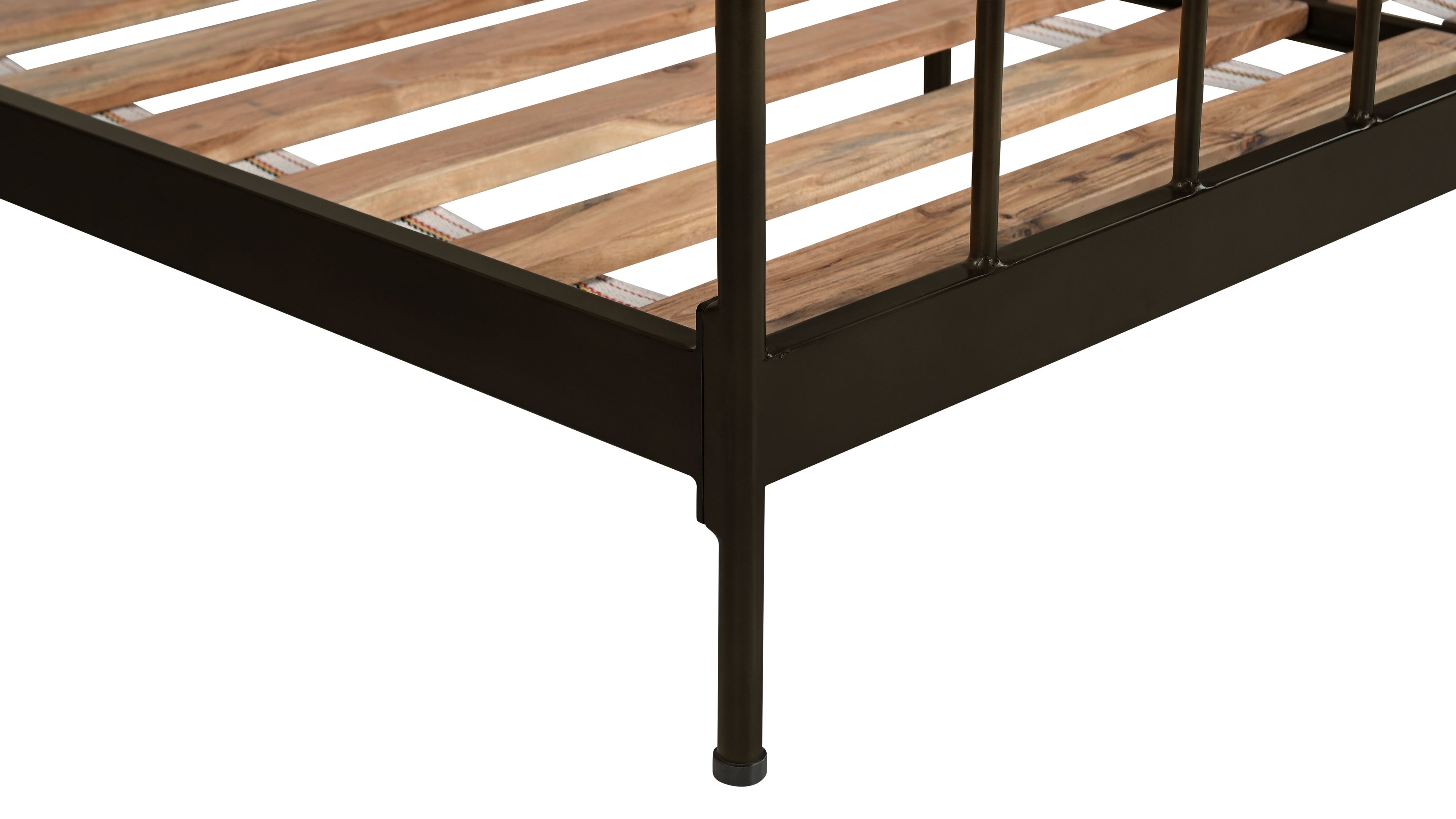 Windsor Bed, Queen, Aged Iron