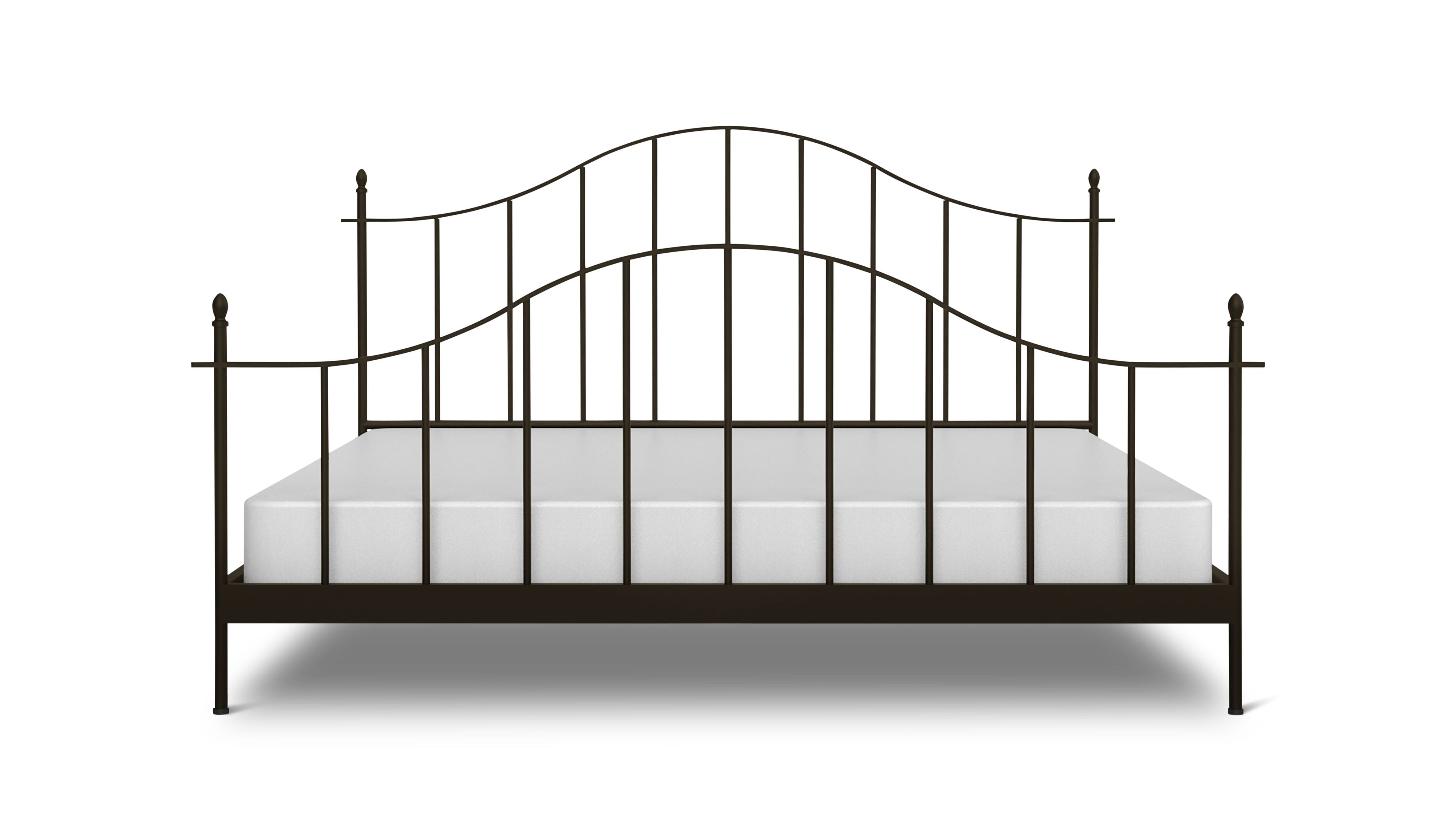 Windsor Bed, Queen, Aged Iron