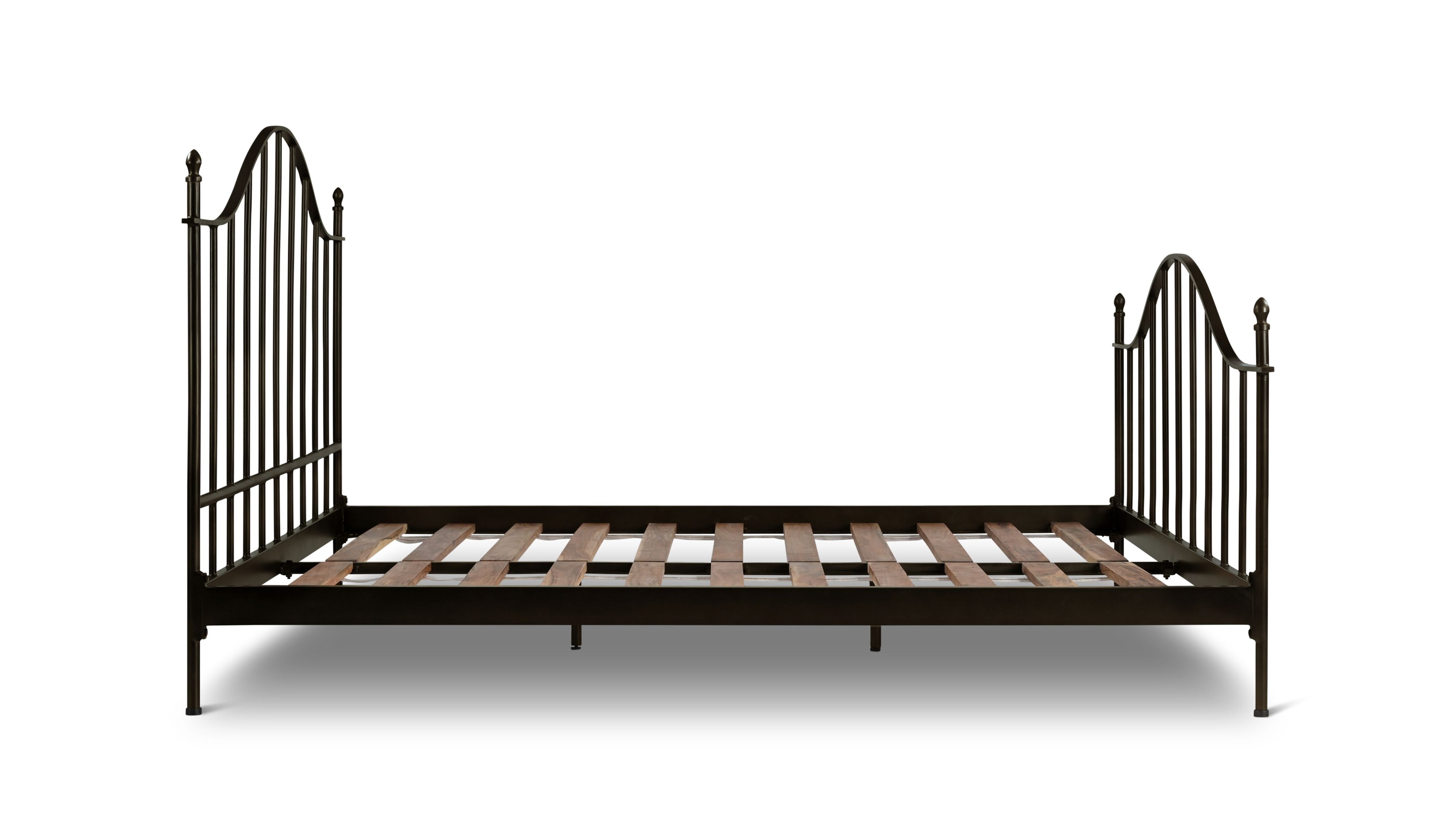 Windsor Bed, Queen, Aged Iron