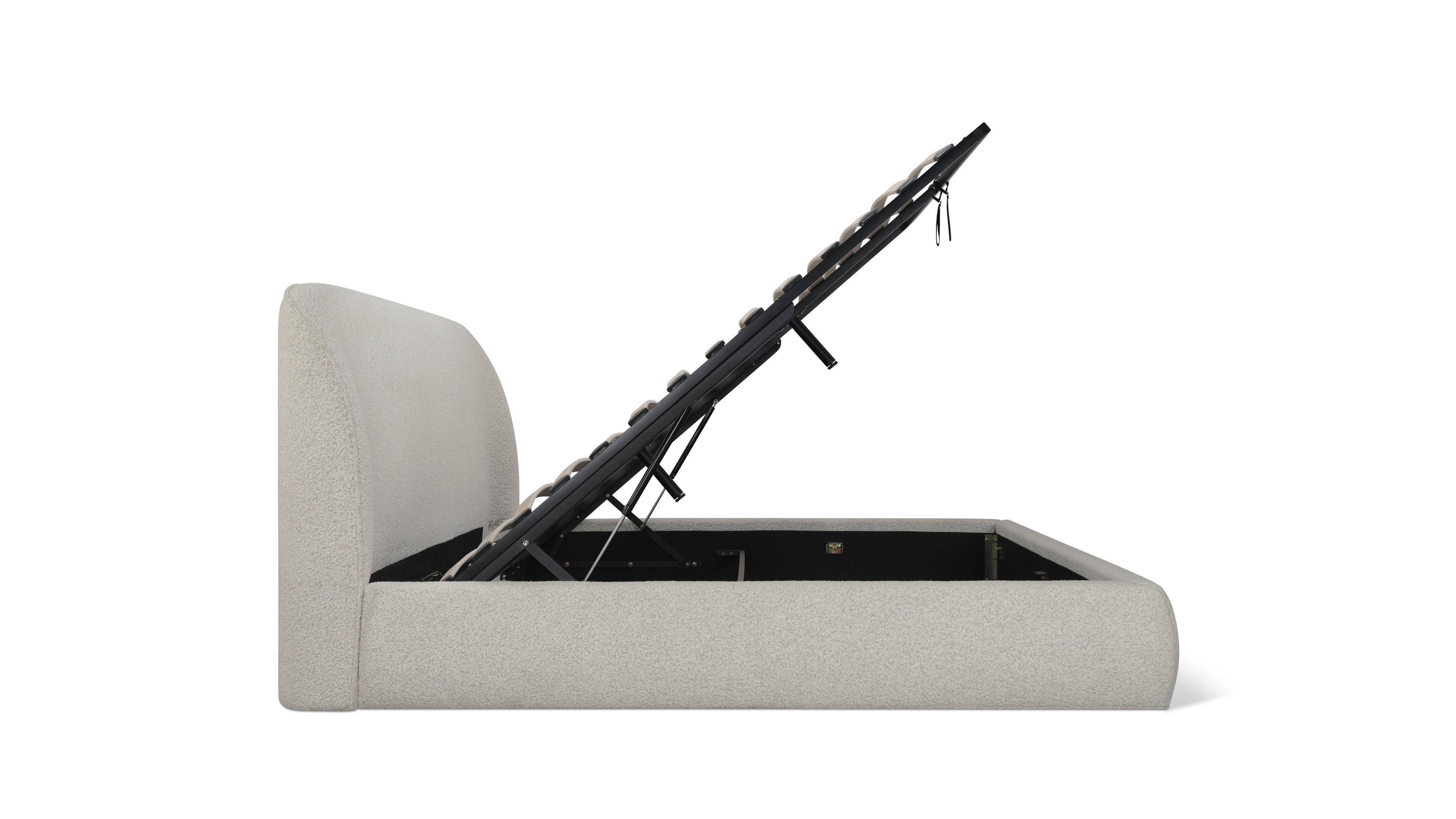 Cradle Storage Bed, King, Powder