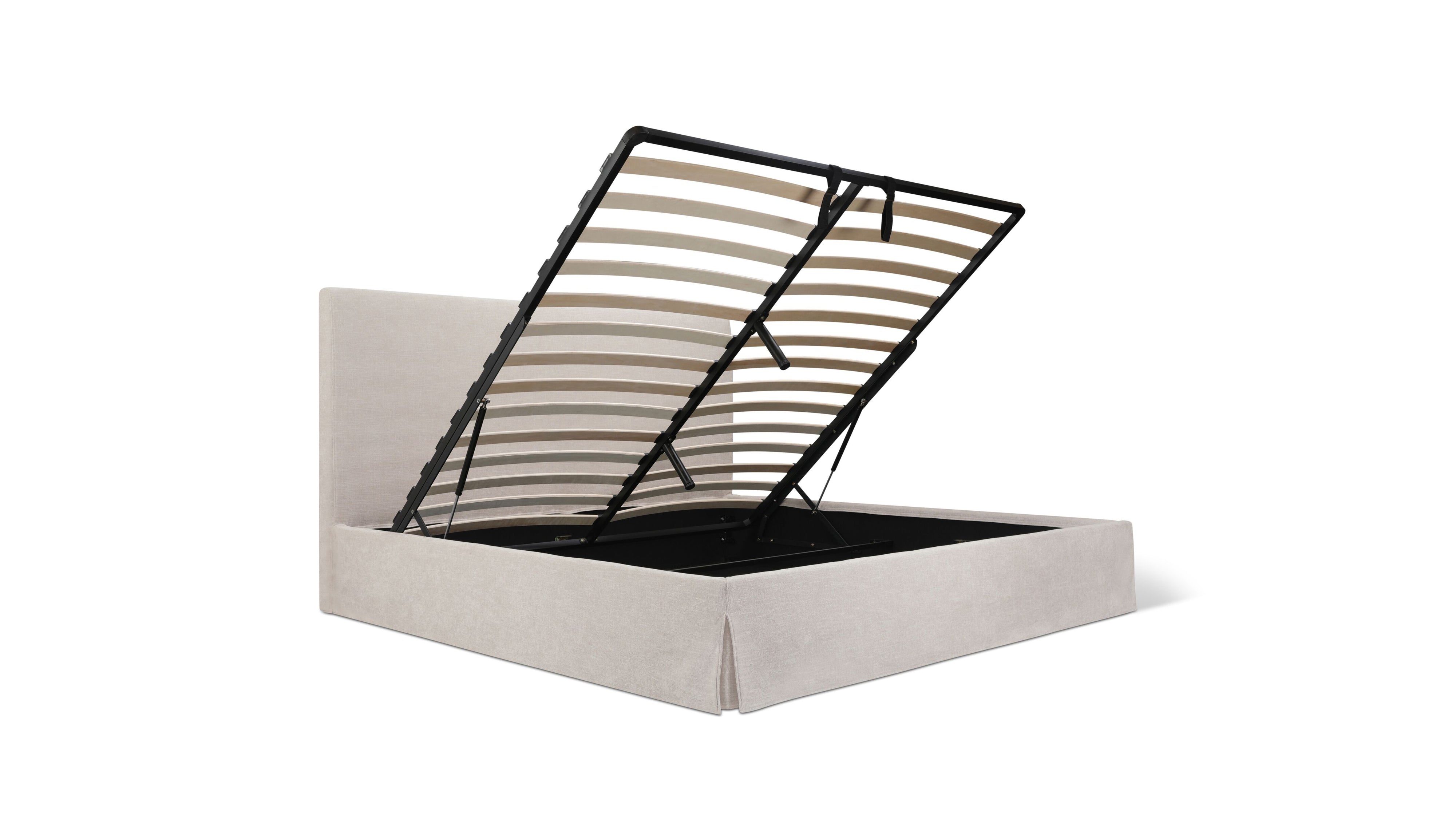 Vale Storage Bed, King, Moonstone