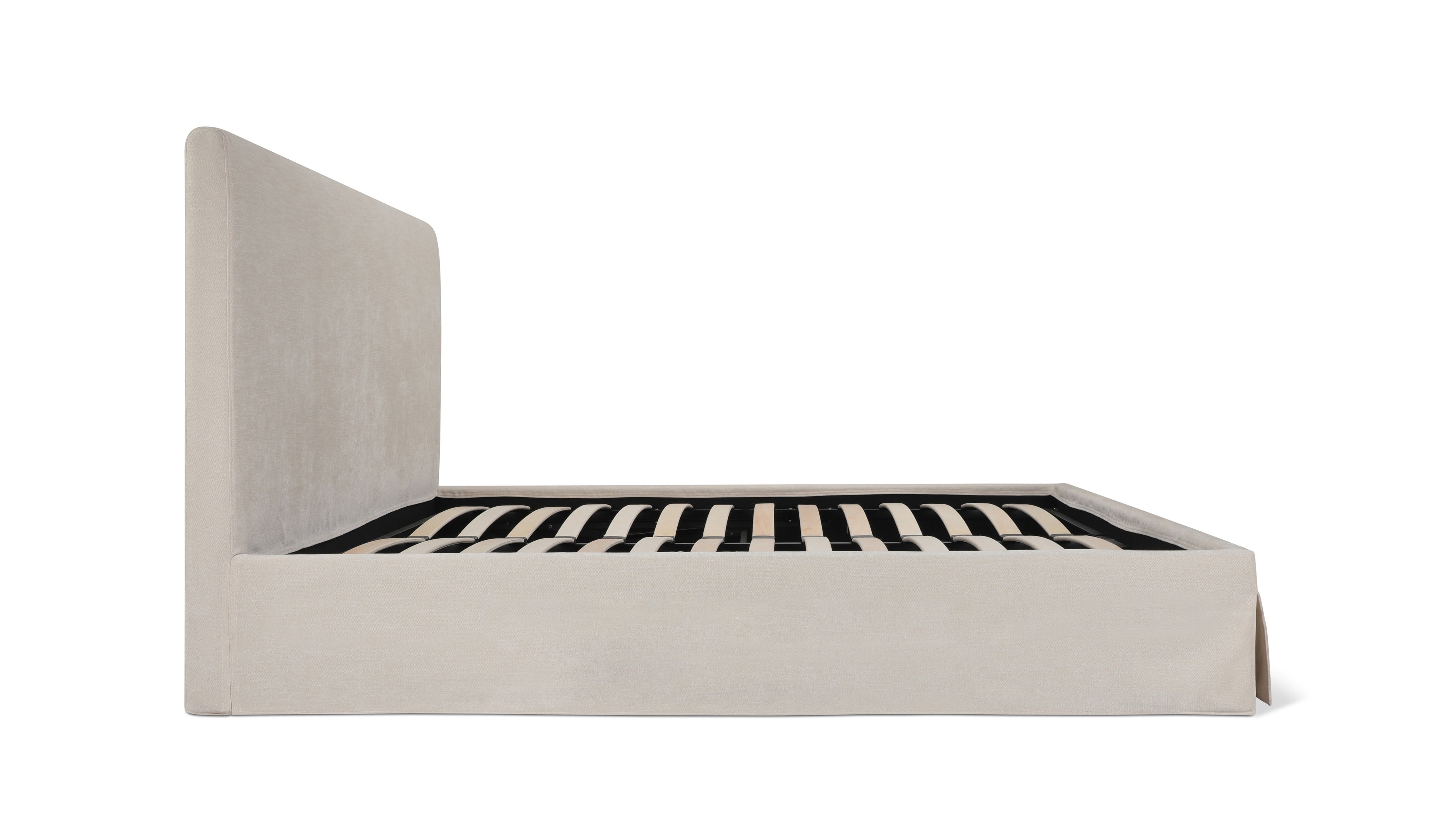 Vale Storage Bed, King, Alabaster