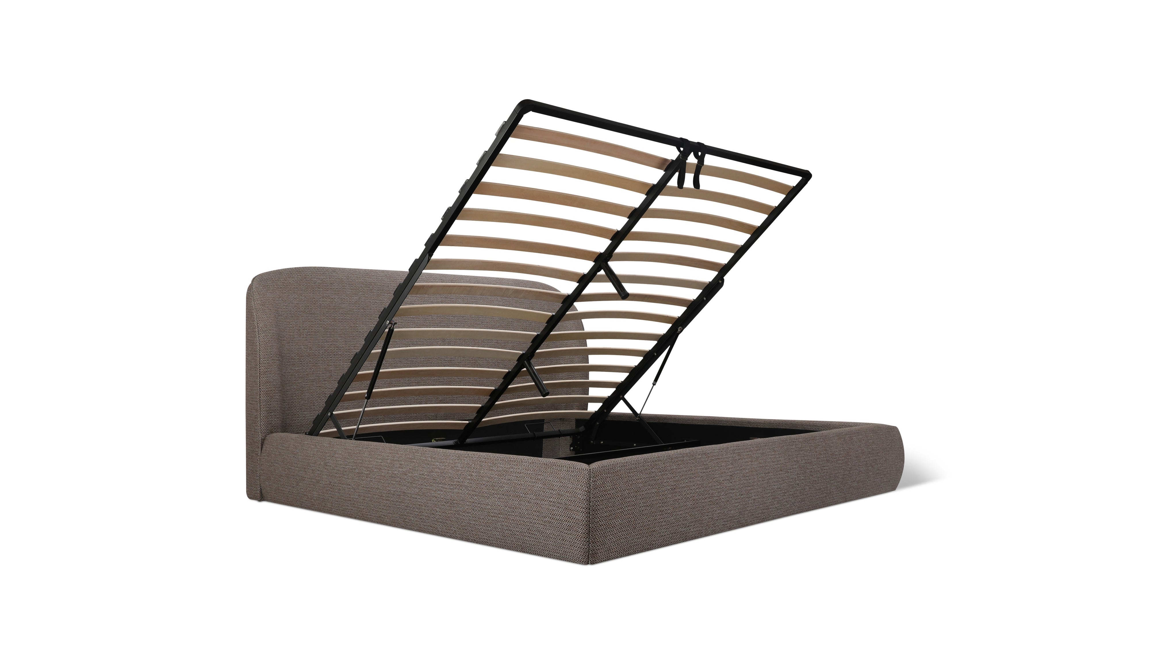 Cradle Storage Bed, Queen, Umber