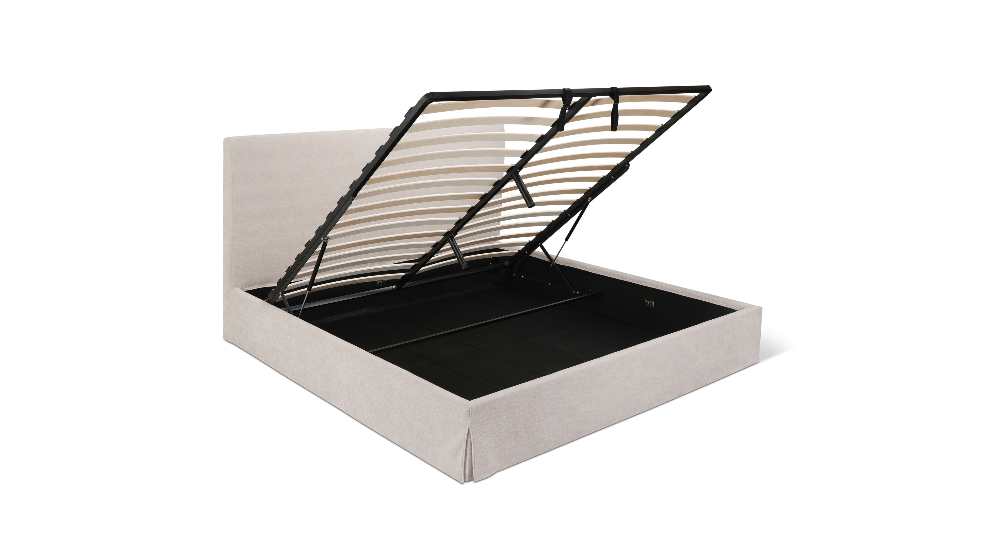Vale Storage Bed, Queen, Moonstone