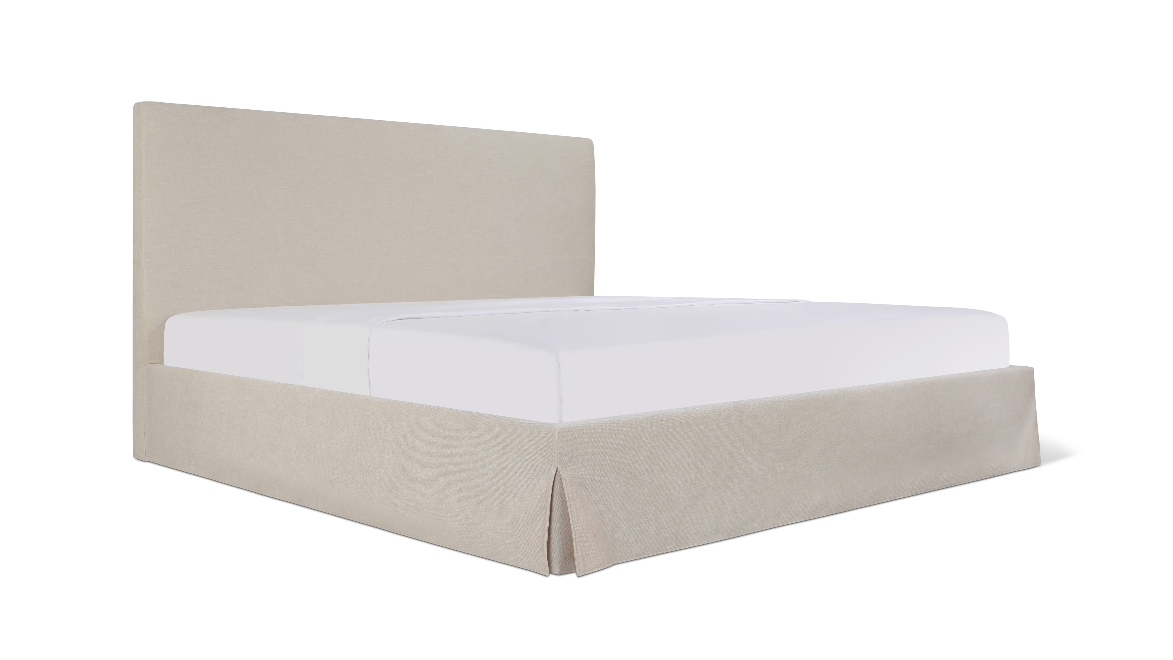 Vale Storage Bed, Queen, Alabaster