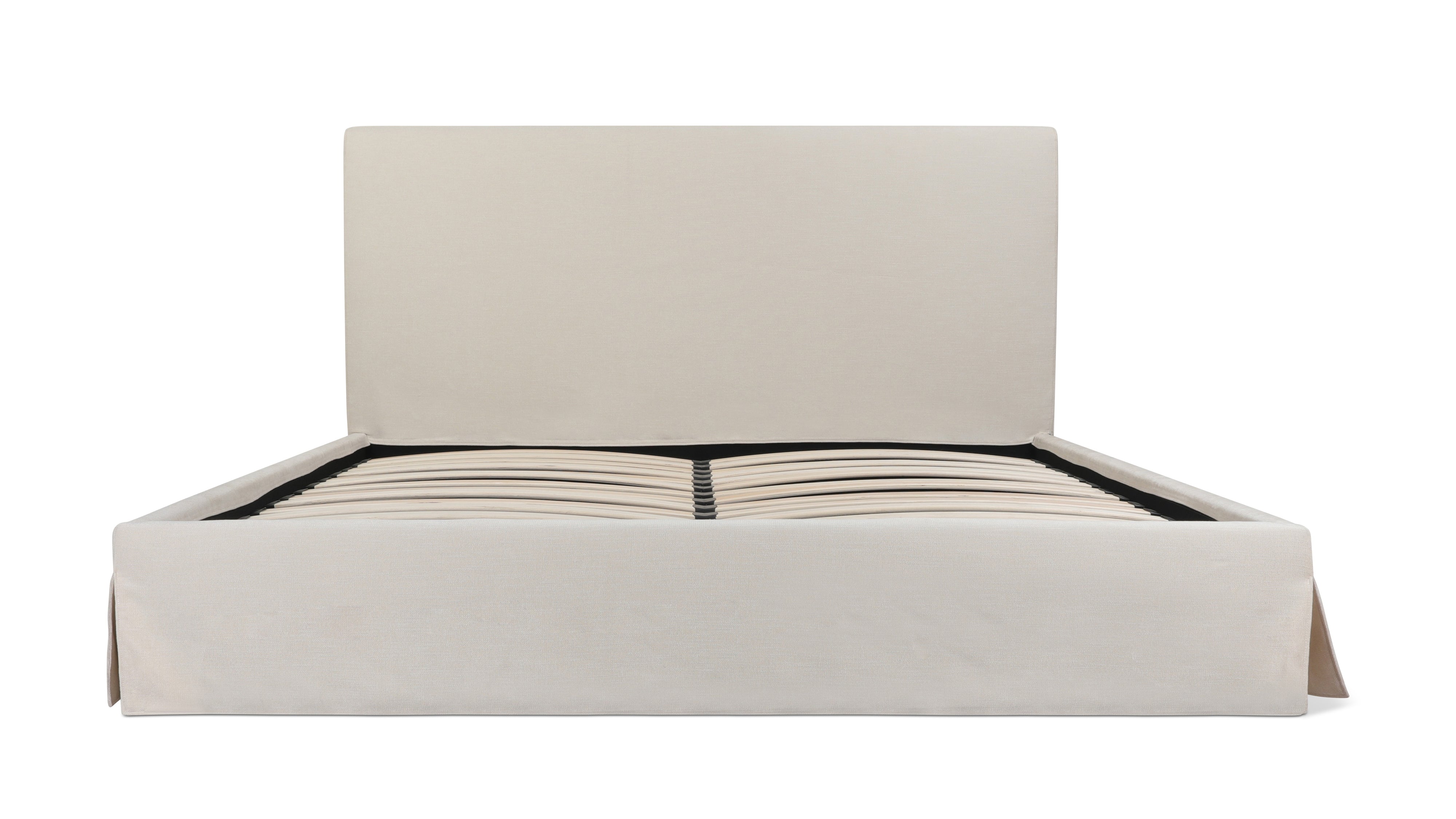 Vale Storage Bed, Queen, Alabaster