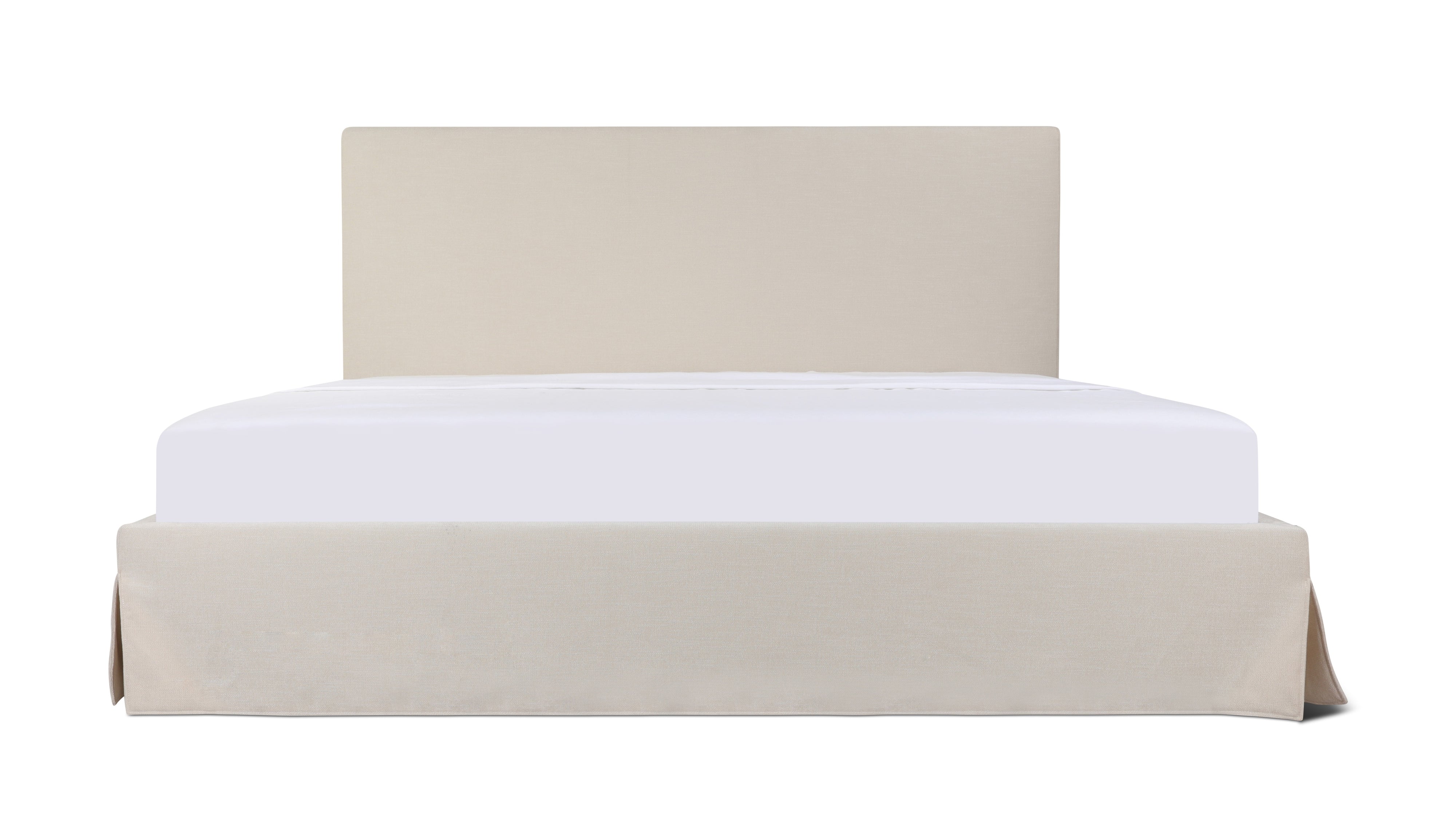 Vale Storage Bed, Queen, Alabaster