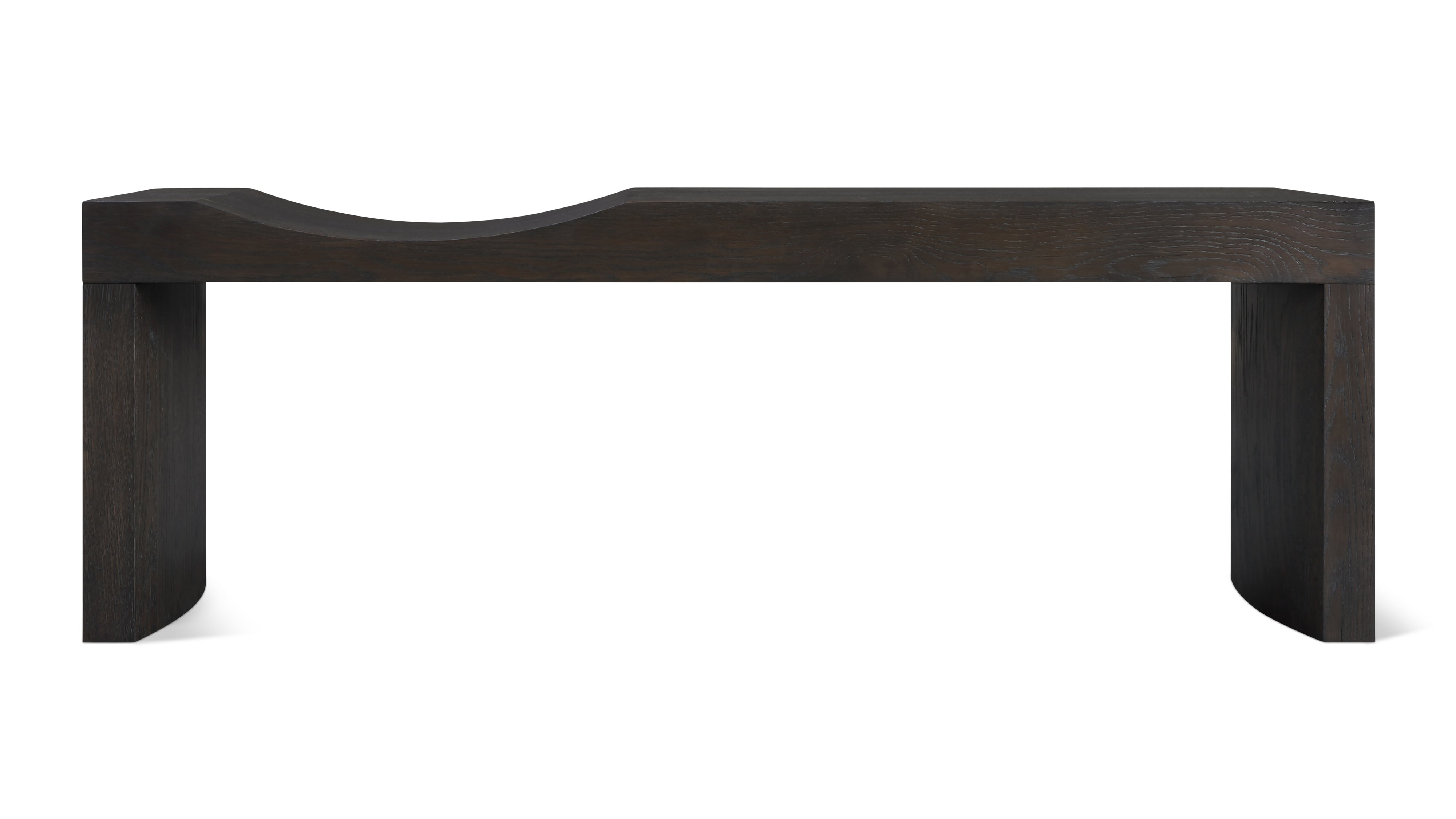 Hollow Bench, Seats 2, Dark Brown Oak