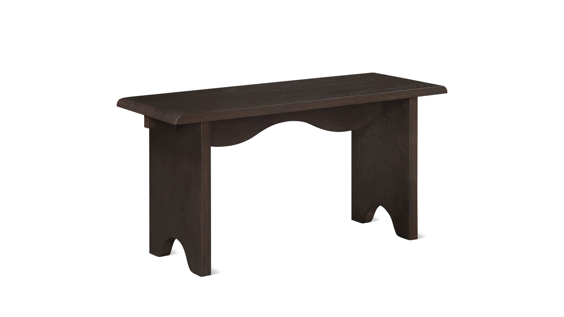 Bowtie Bench, Seats 2, Dark Brown Oak_image