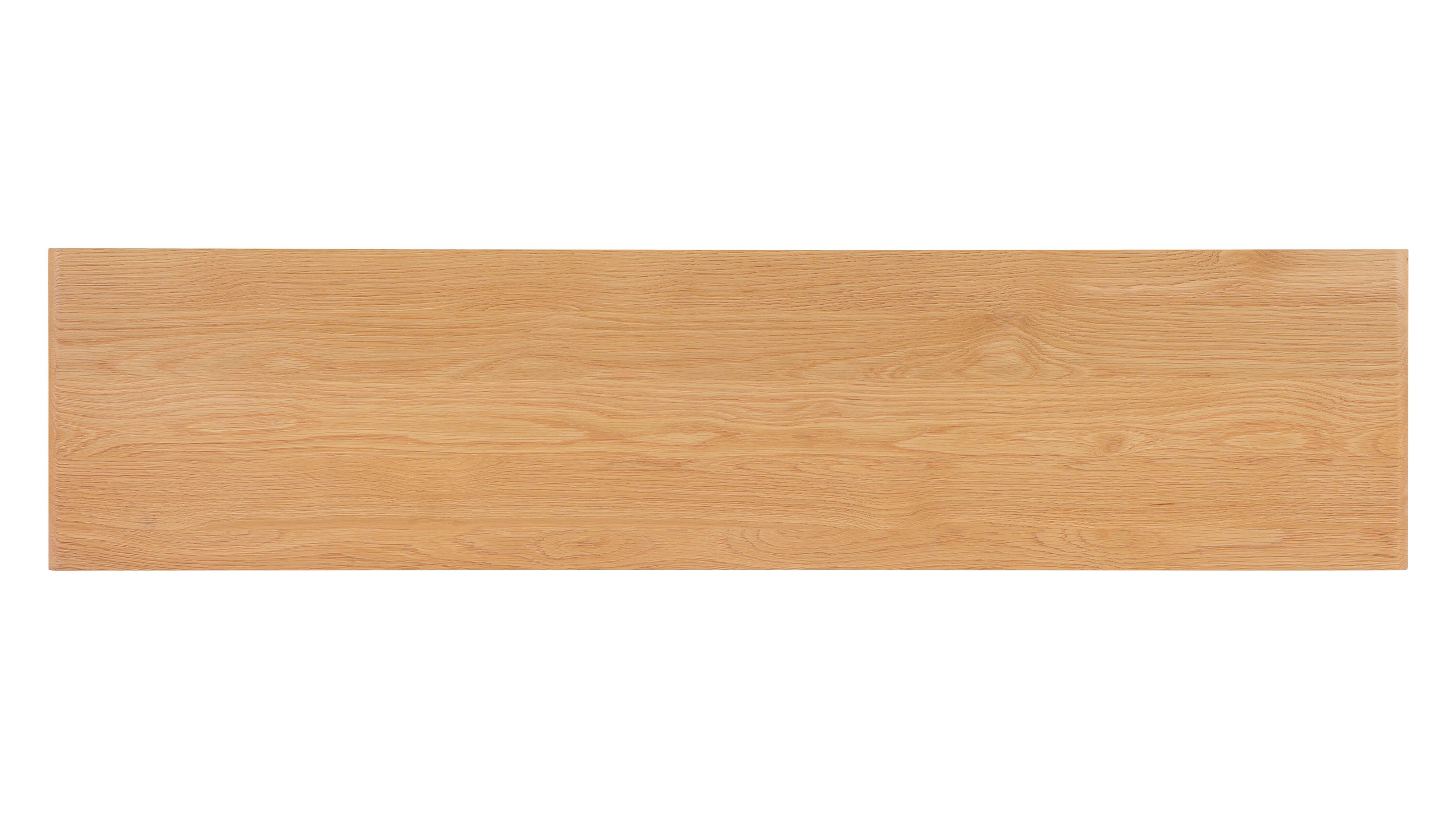 Bowtie Bench, Seats 3, Natural Oak