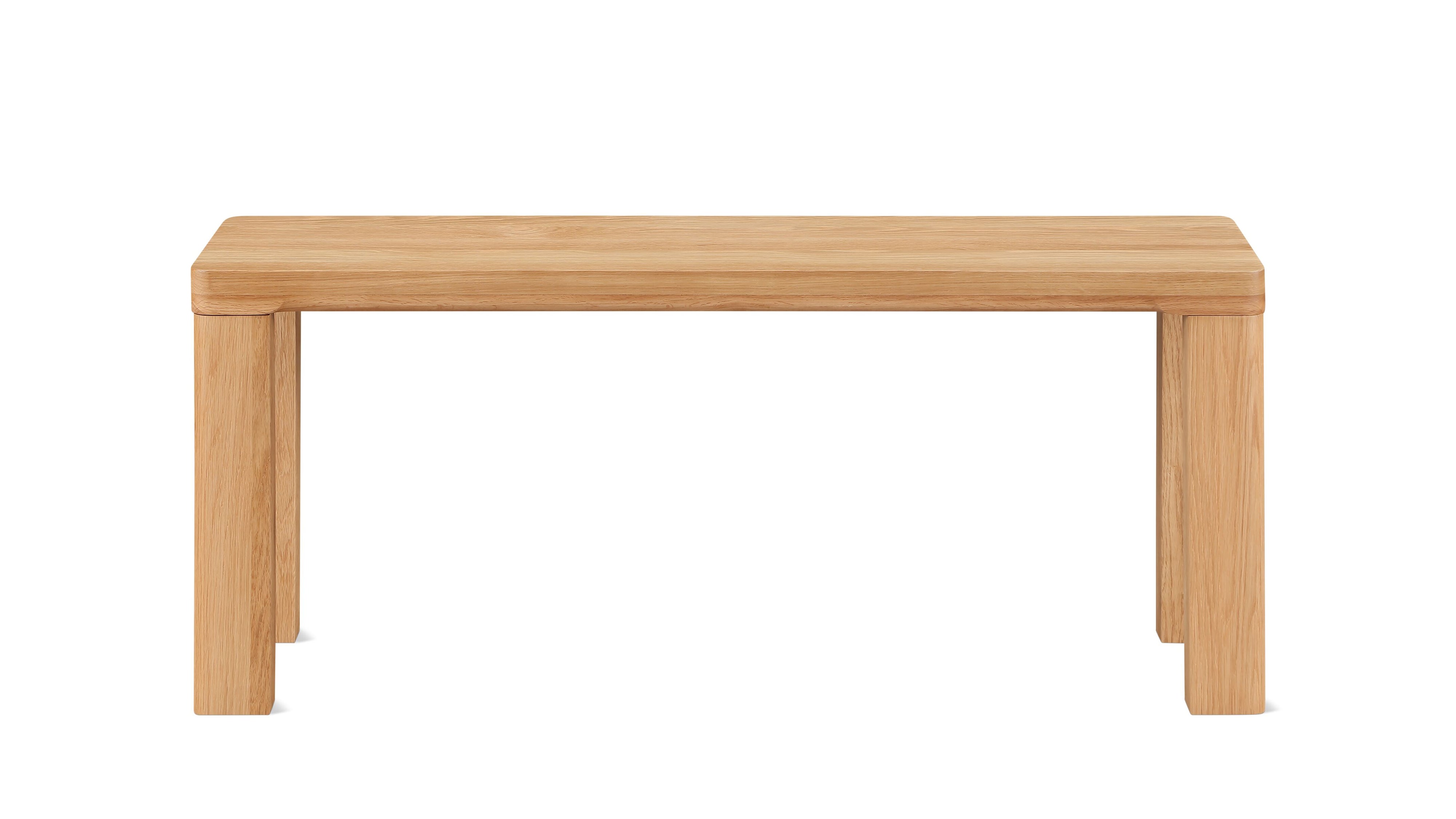 Foundry Bench, Seats 2, Natural Oak