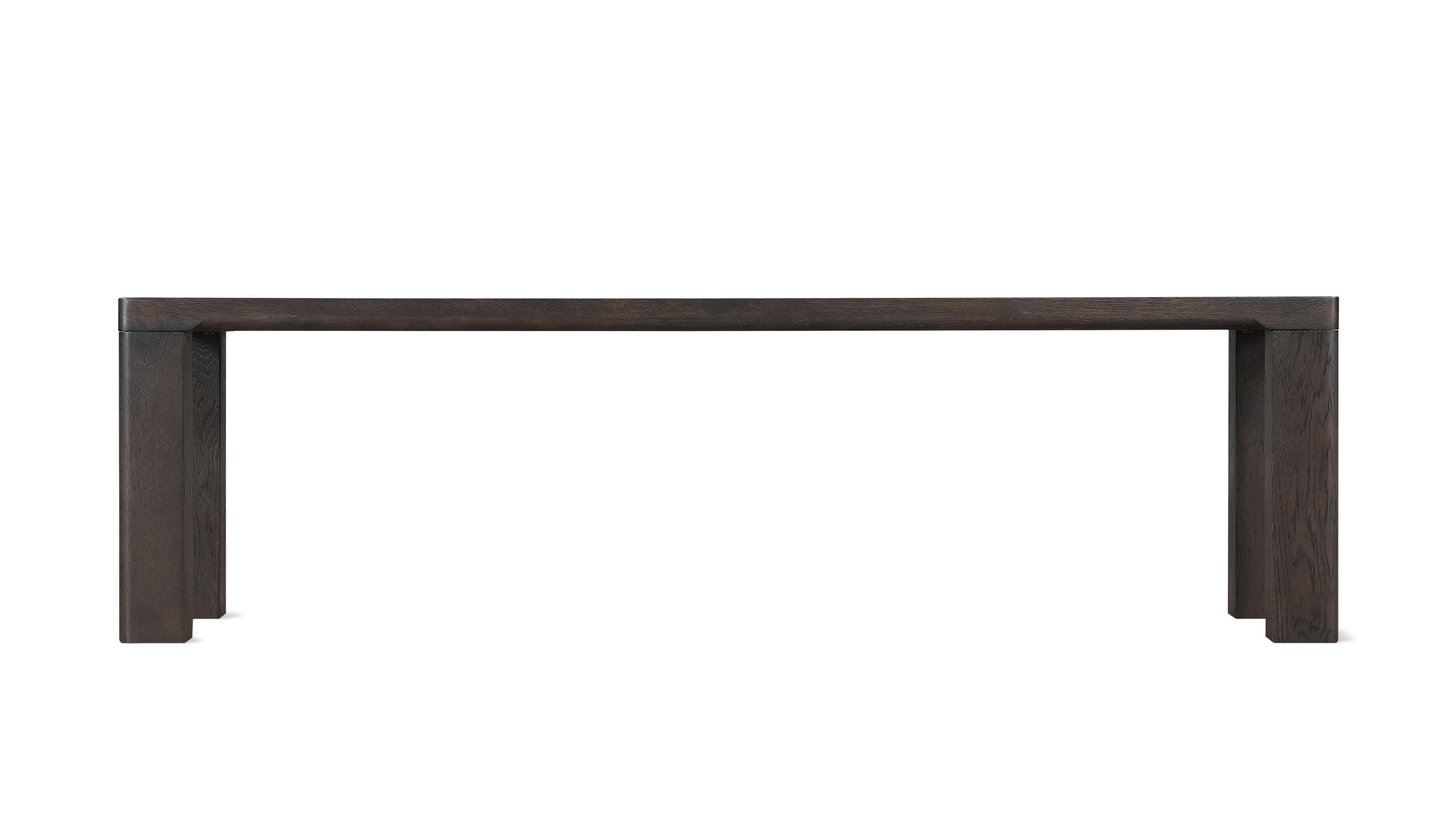 Foundry Bench, Seats 3, Dark Brown Oak