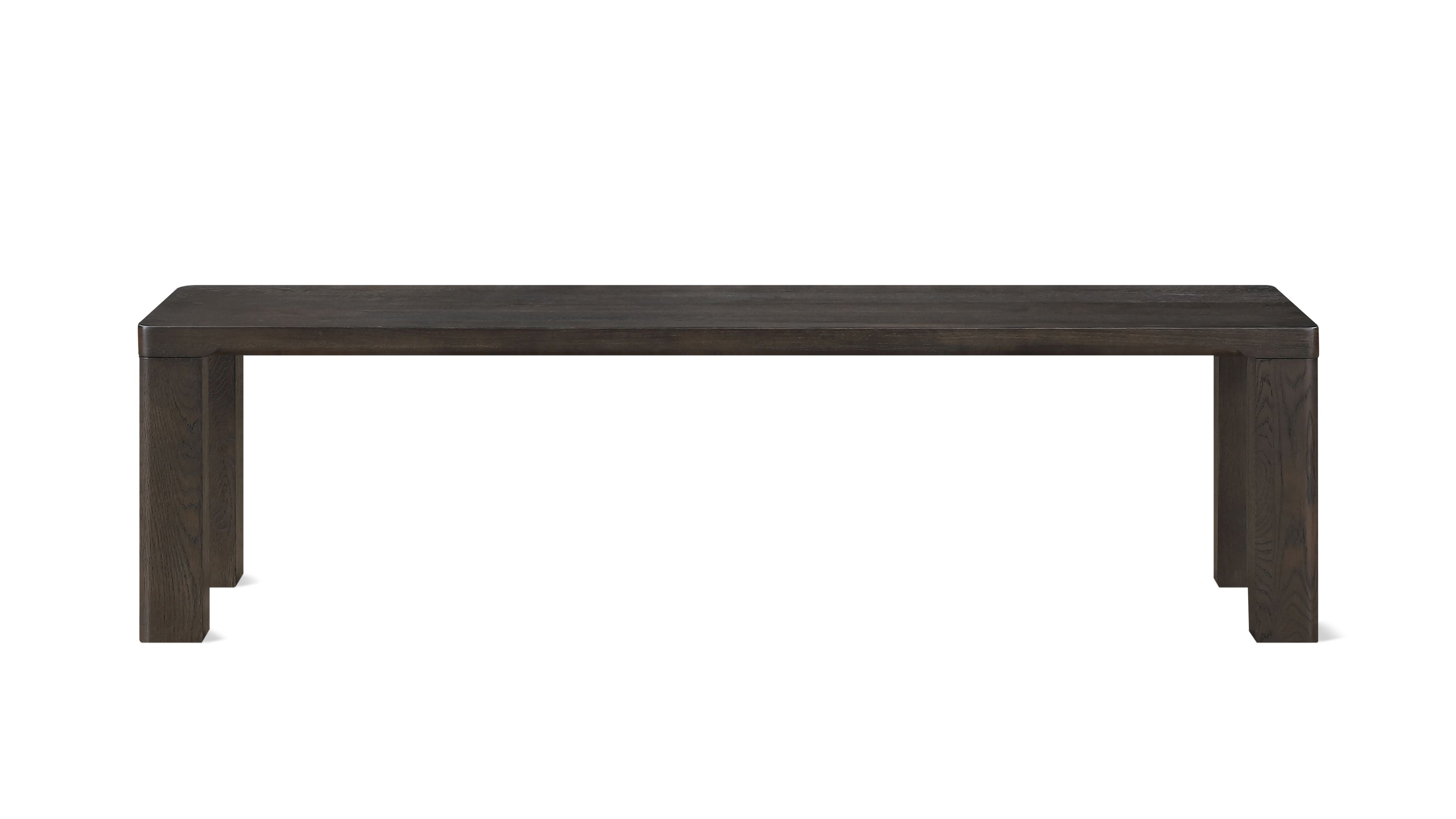 Foundry Bench, Seats 3, Dark Brown Oak