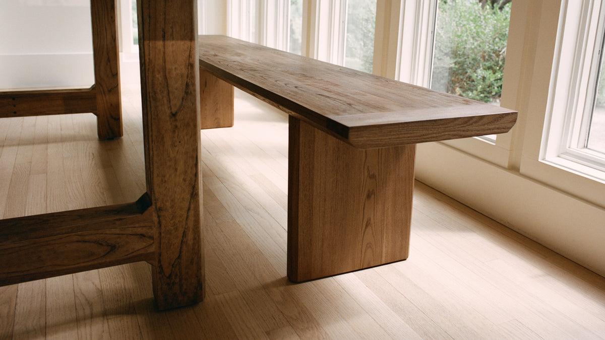 Range Bench, Seats 6, Country Elm