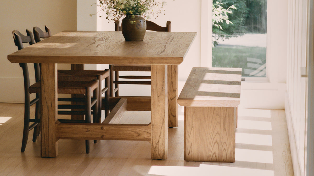 Range Bench, Seats 6, Country Elm