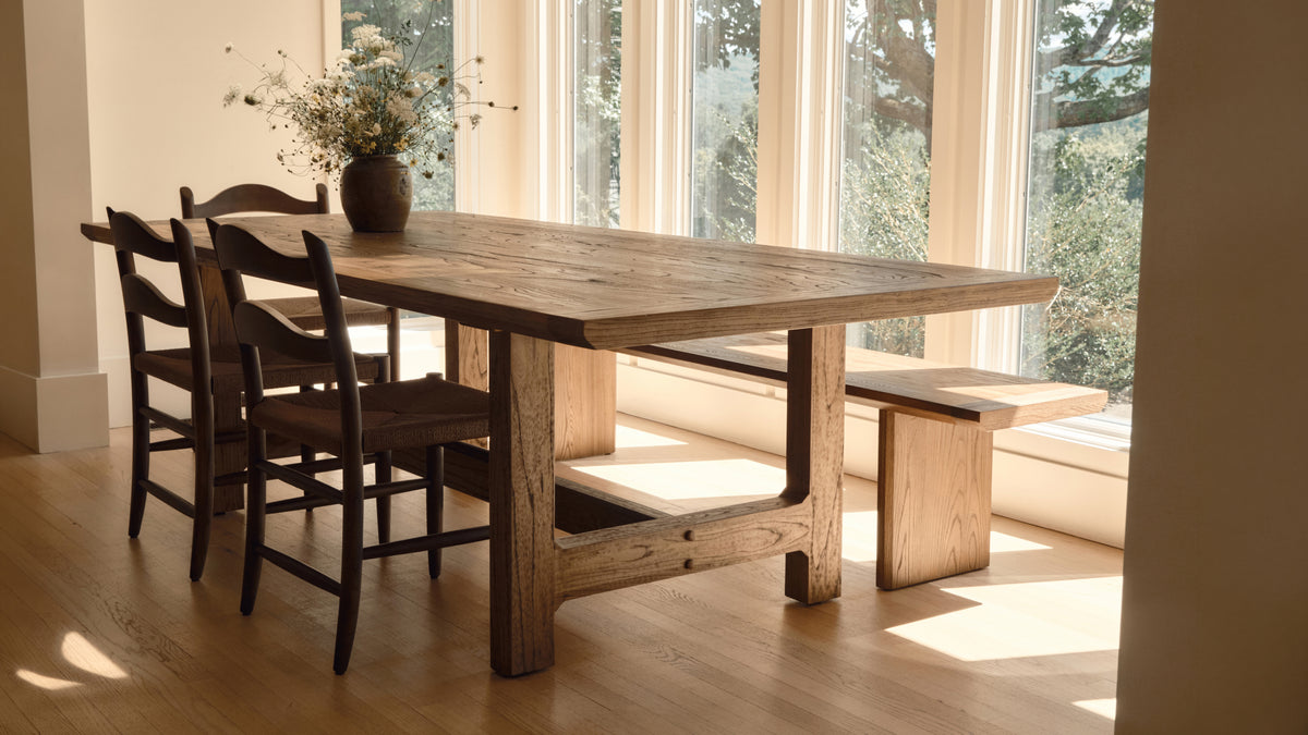 Range Bench, Seats 5, Country Oak