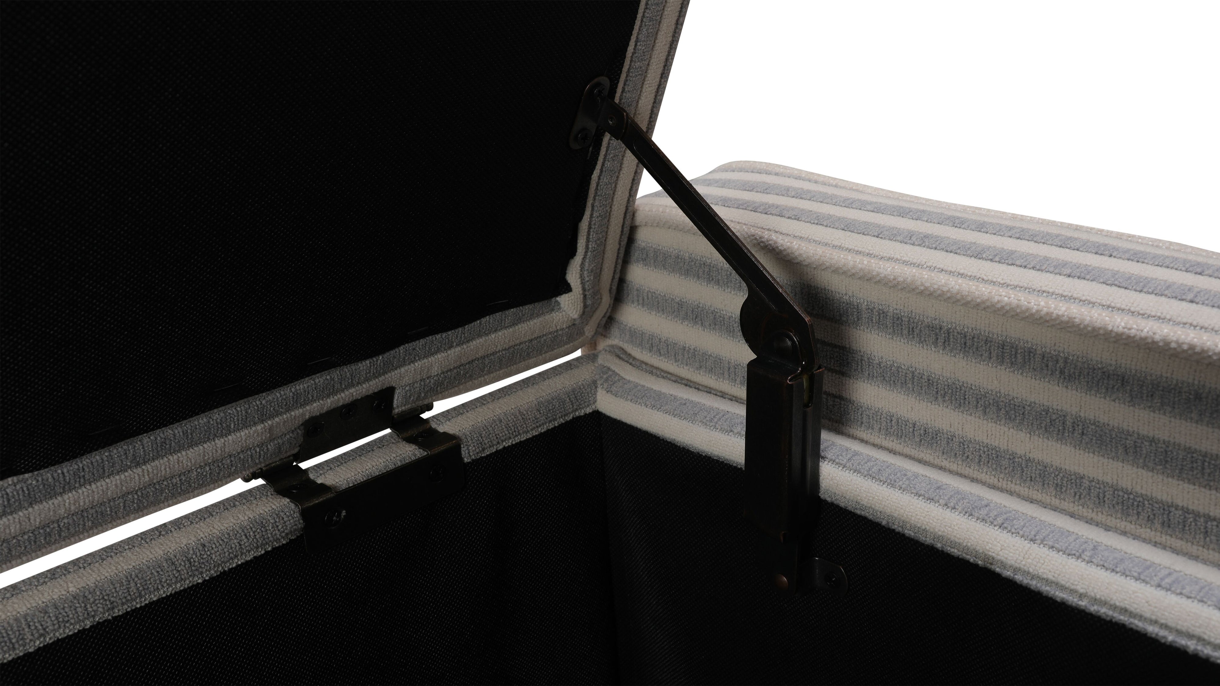 Hawthorne Storage Bench, Whitby Stripe