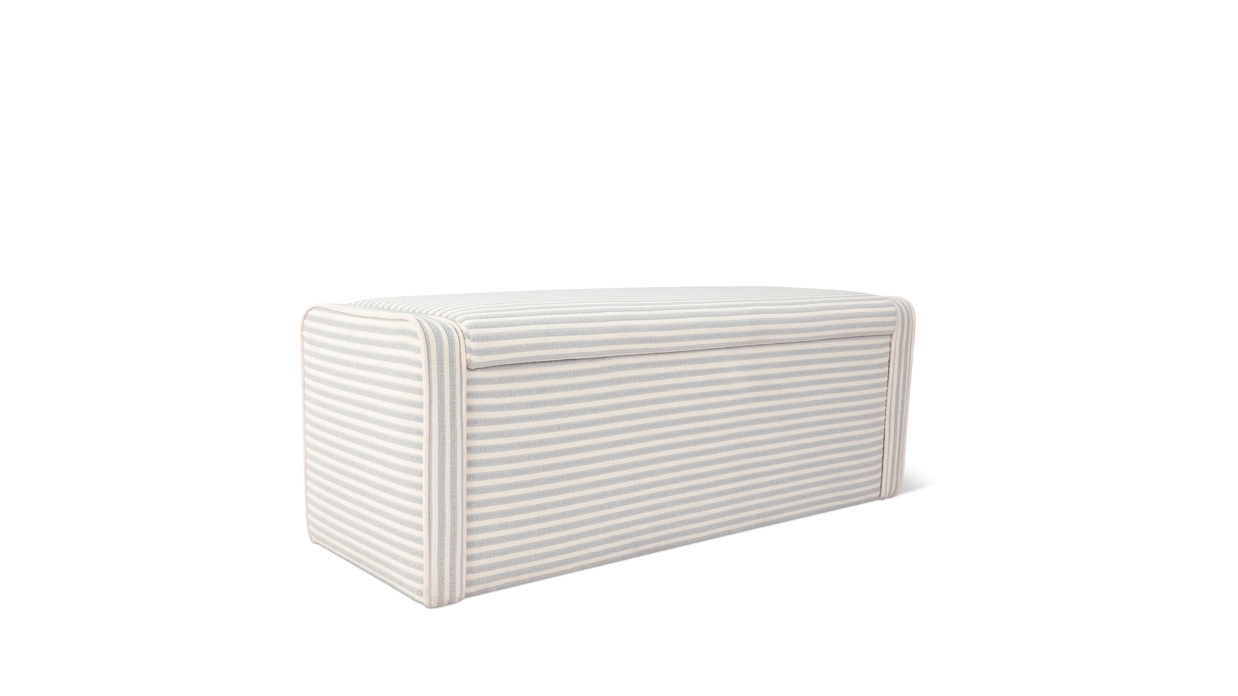 Hawthorne Storage Bench, Whitby Stripe