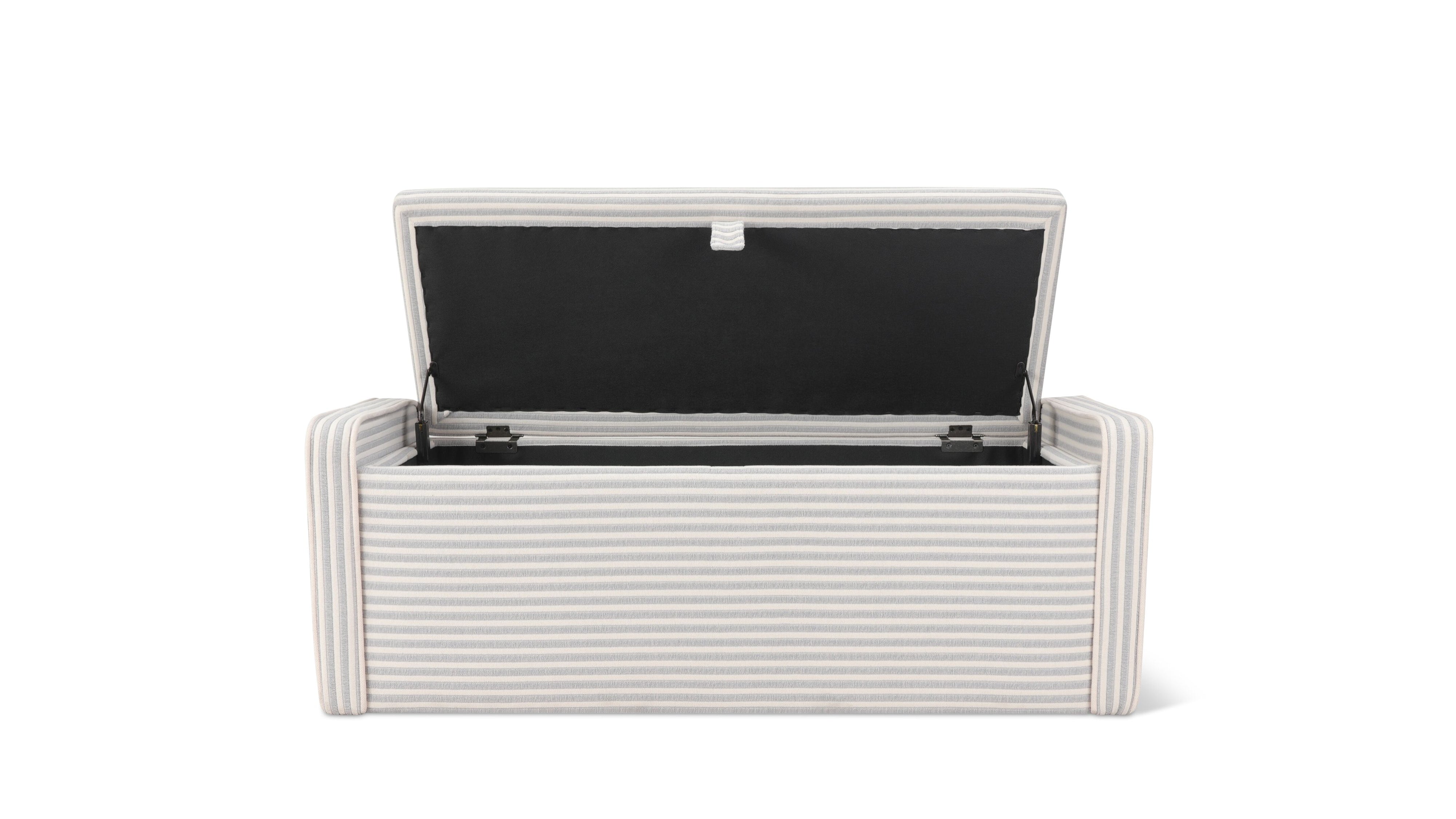 Hawthorne Storage Bench, Whitby Stripe