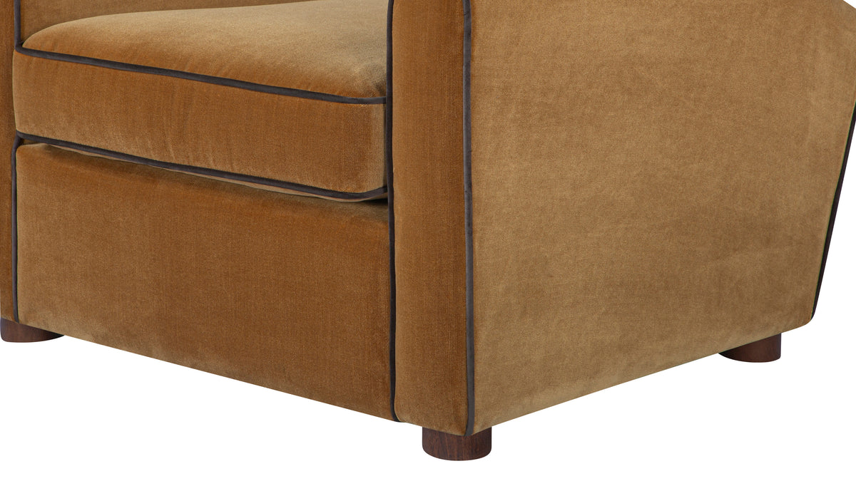 Thompson Lounge Chair, Gold