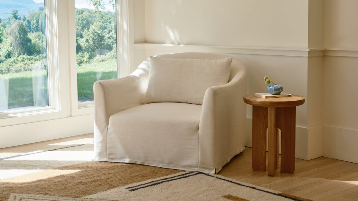 Arden Lounge Chair, Gardenia — alternate view