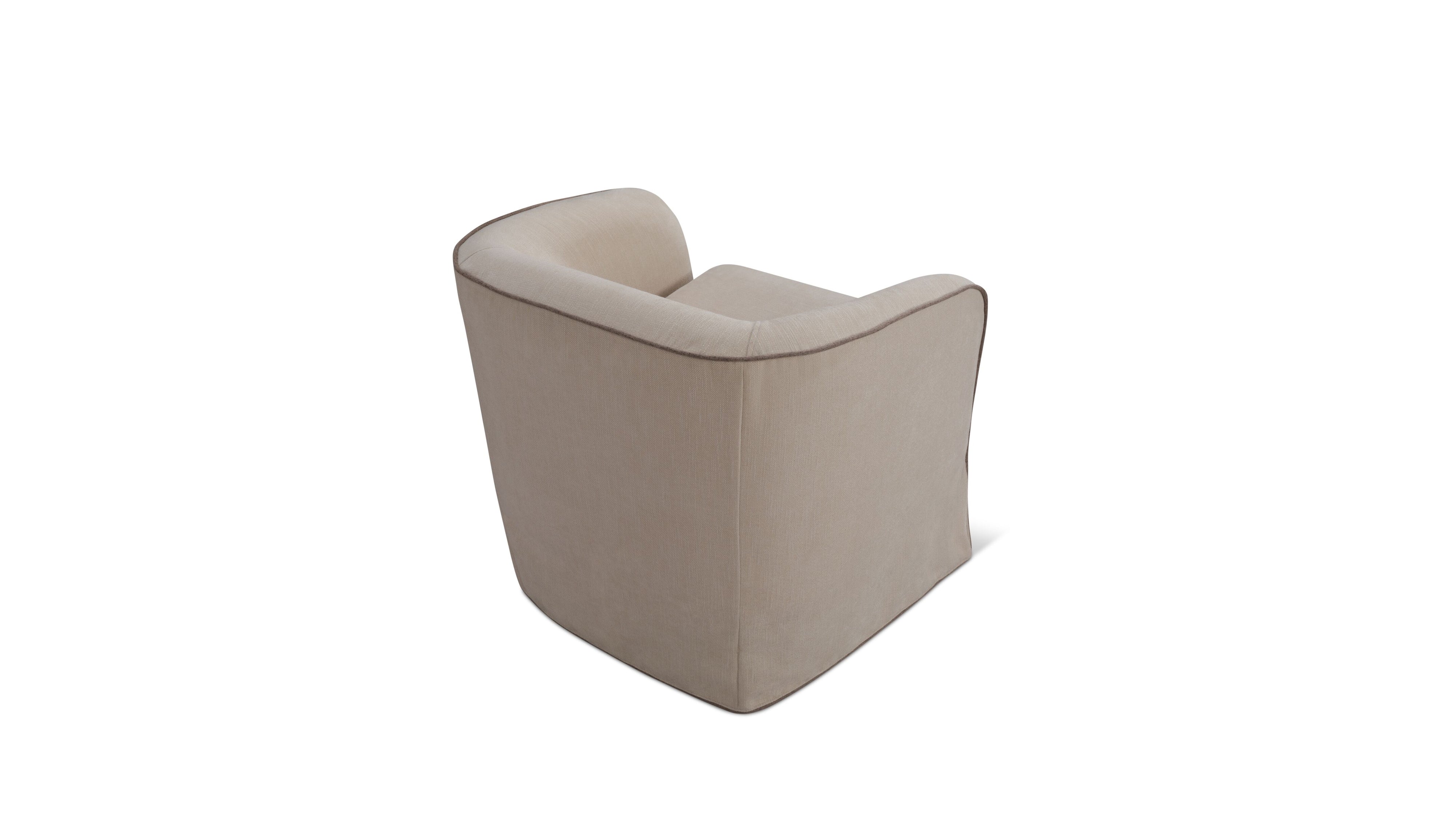 Rook Lounge Chair, Alabaster