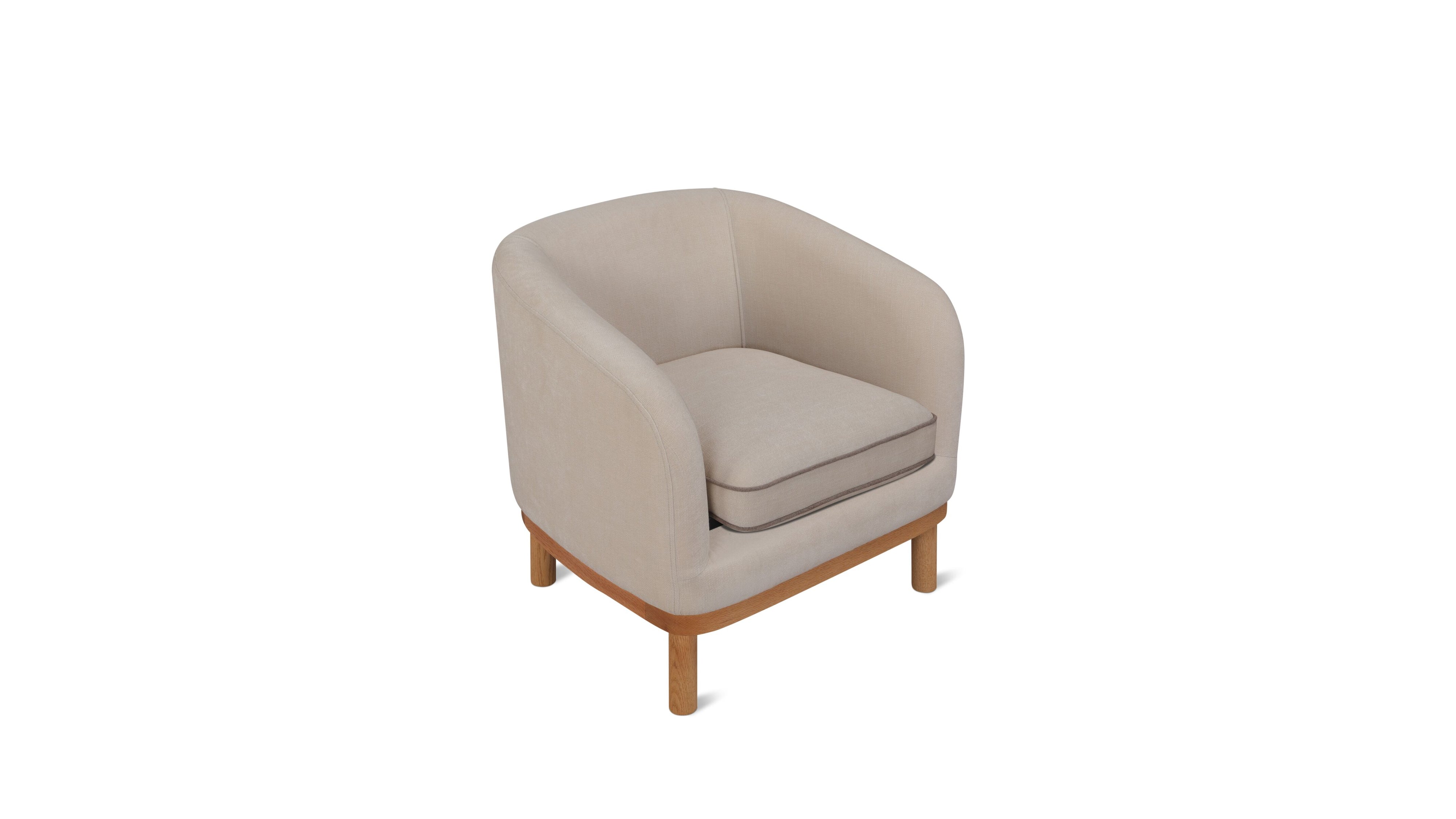 Rook Lounge Chair, Alabaster