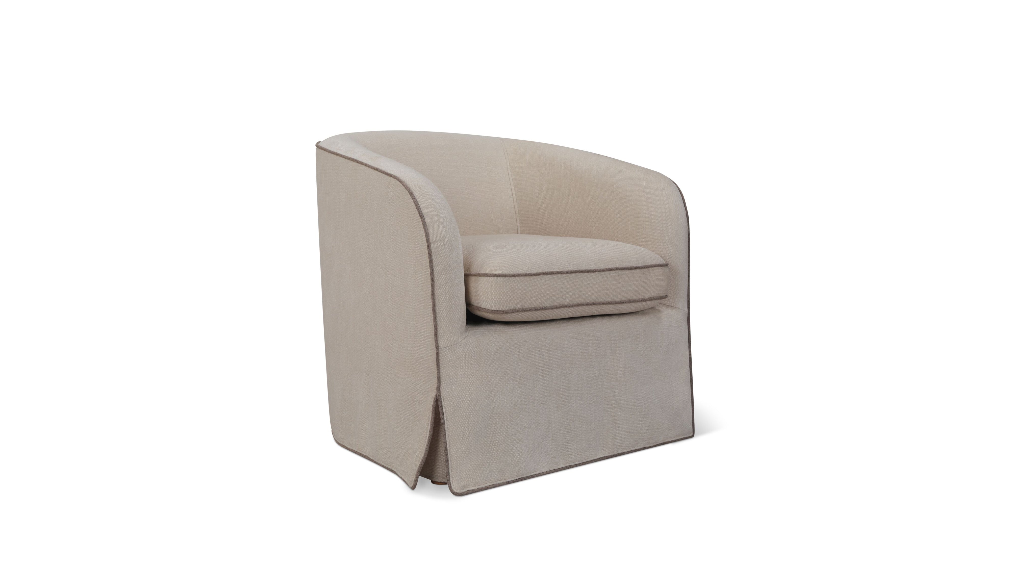 Rook Lounge Chair, Alabaster