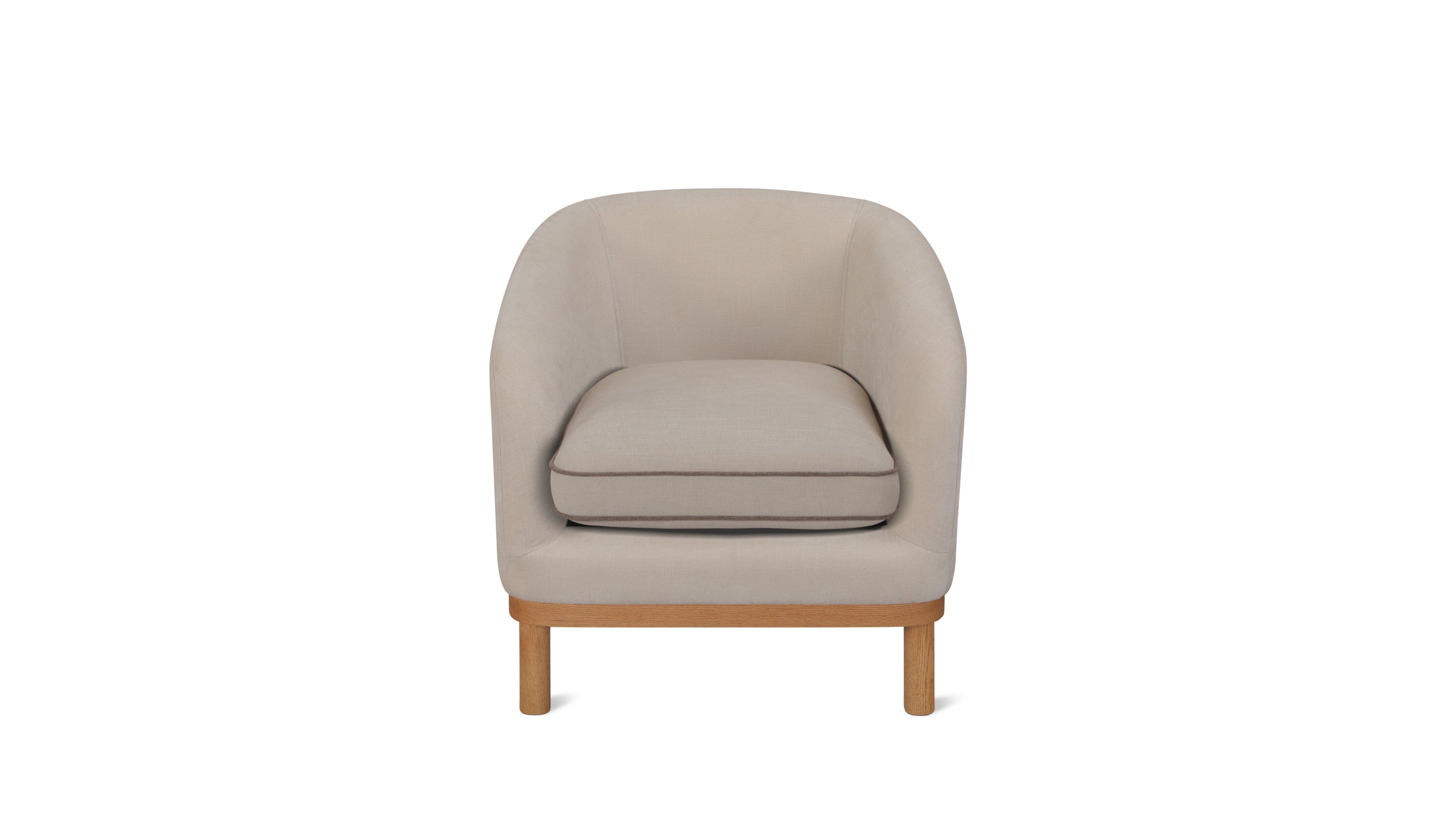 Rook Lounge Chair, Alabaster