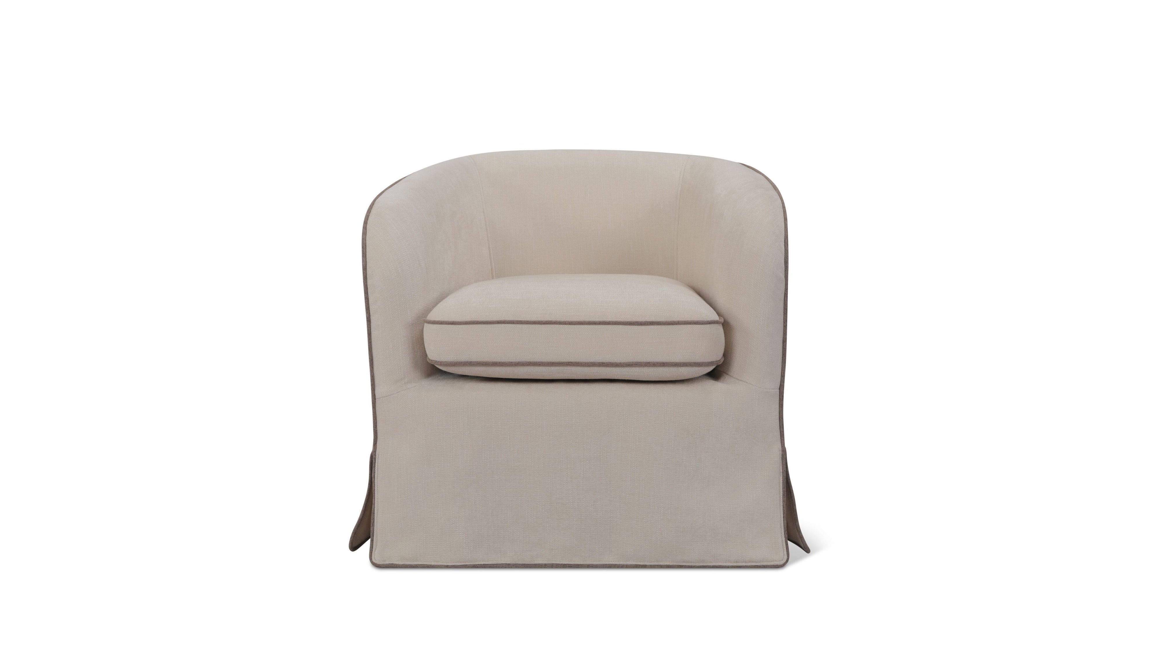 Rook Lounge Chair, Alabaster