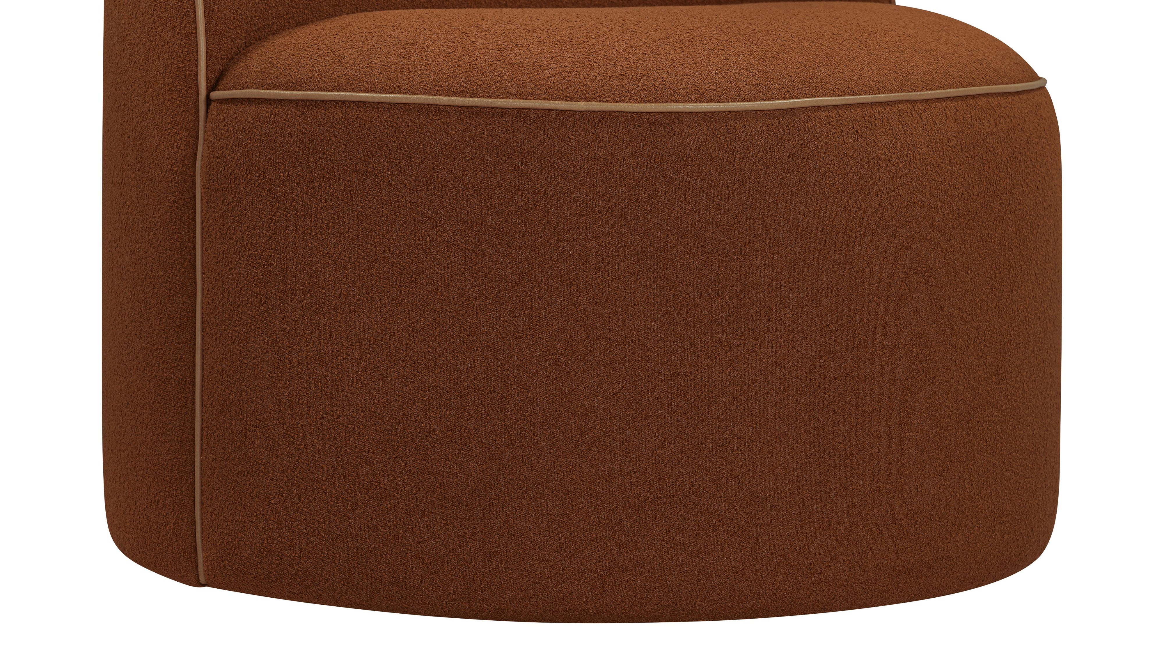 Lune Swivel Lounge Chair, Sienna