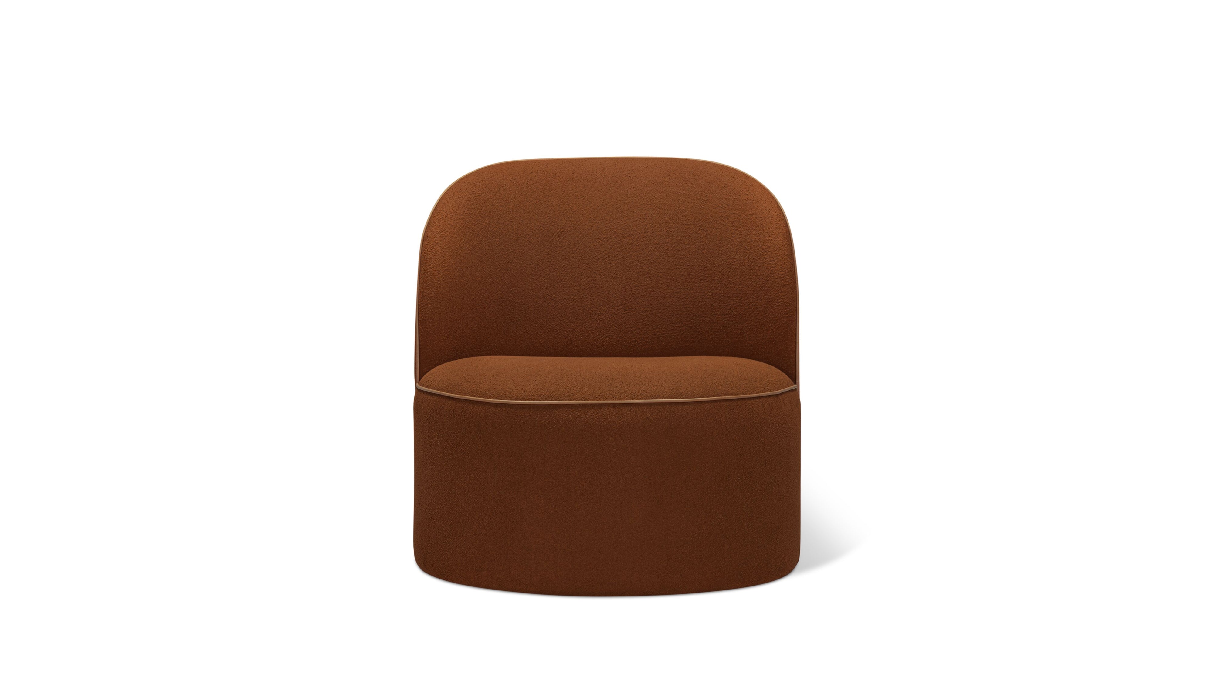 Lune Swivel Lounge Chair, Sienna