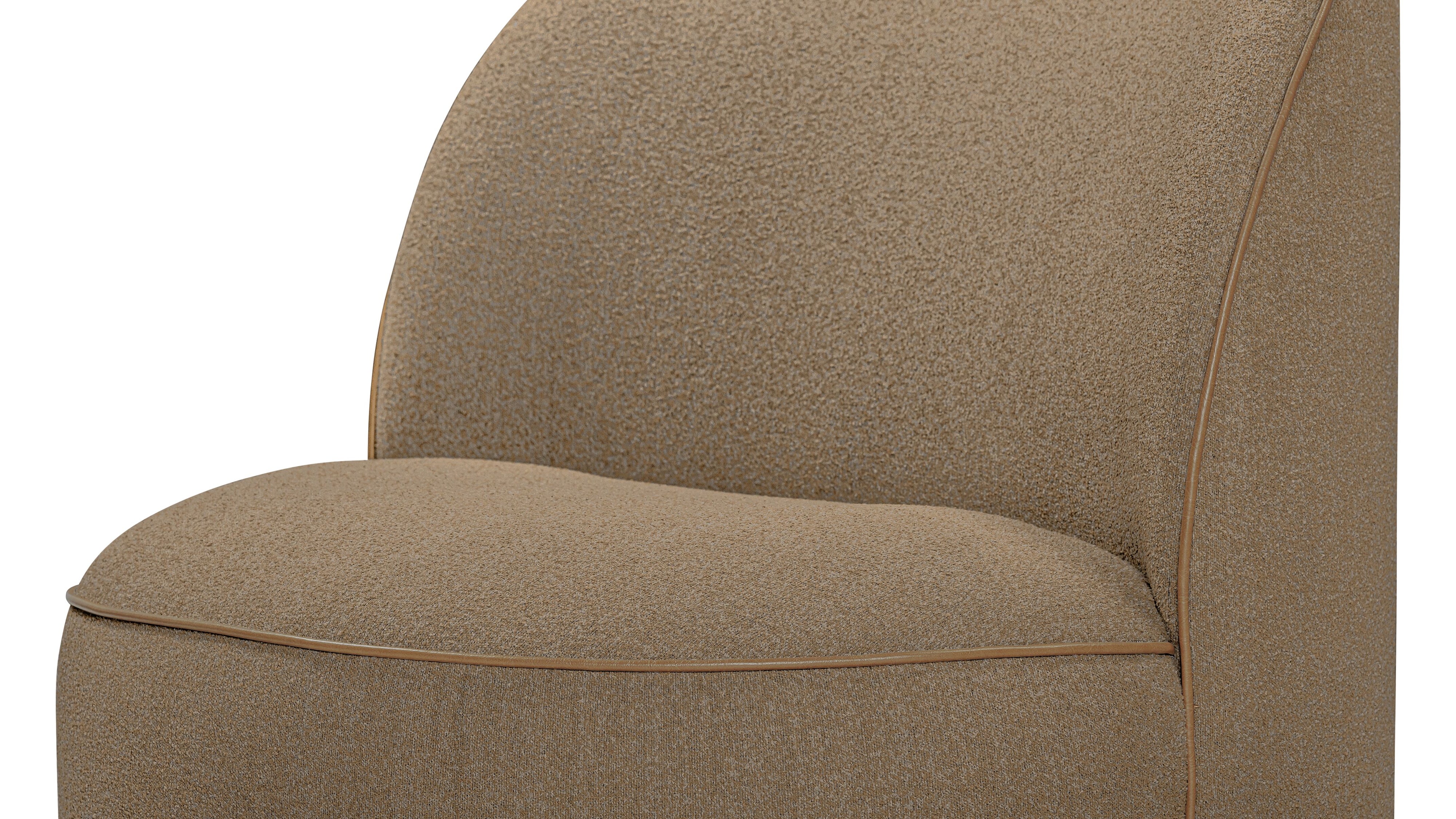 Lune Swivel Lounge Chair, Toasted Oat