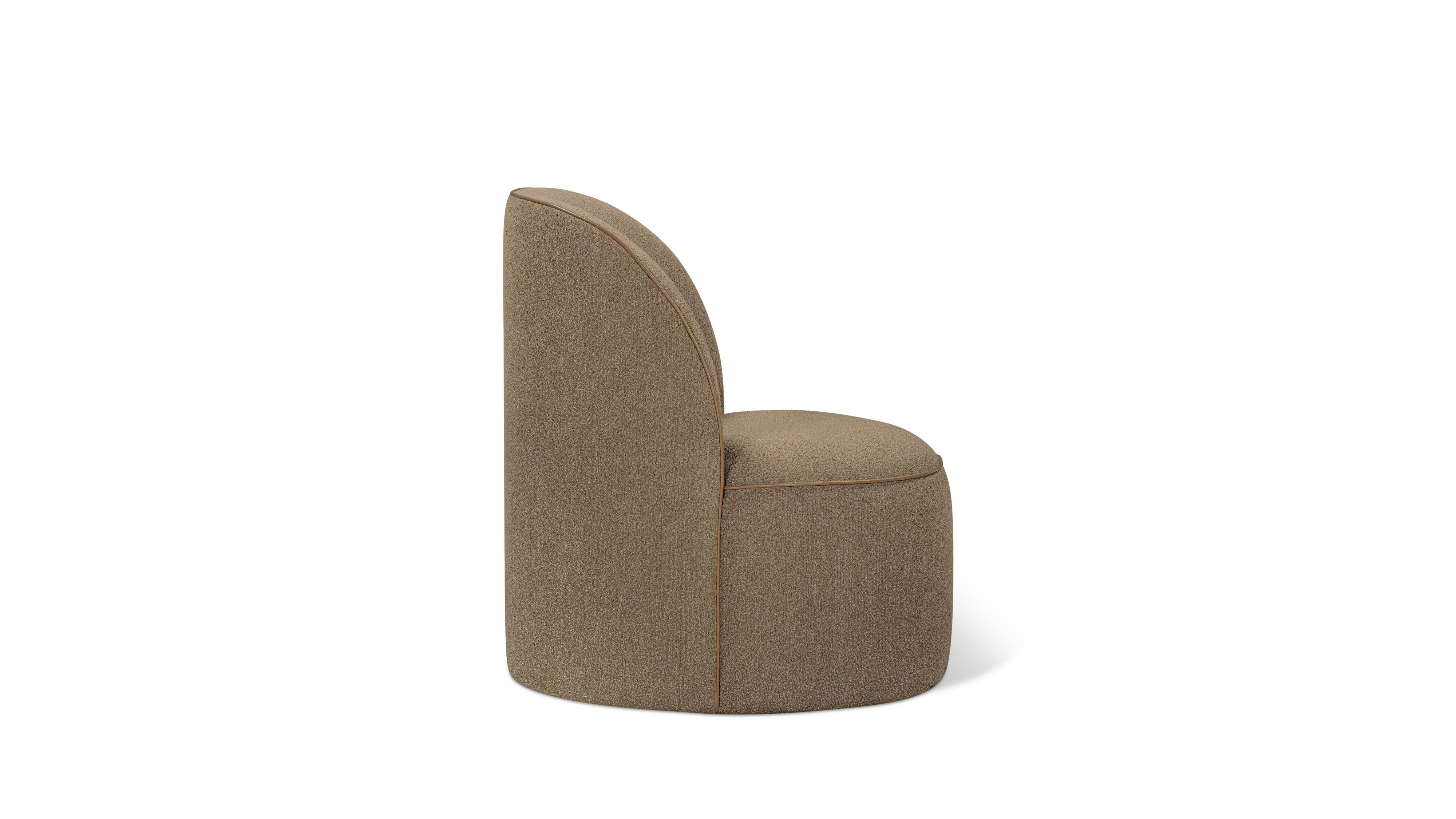 Lune Swivel Lounge Chair, Toasted Oat