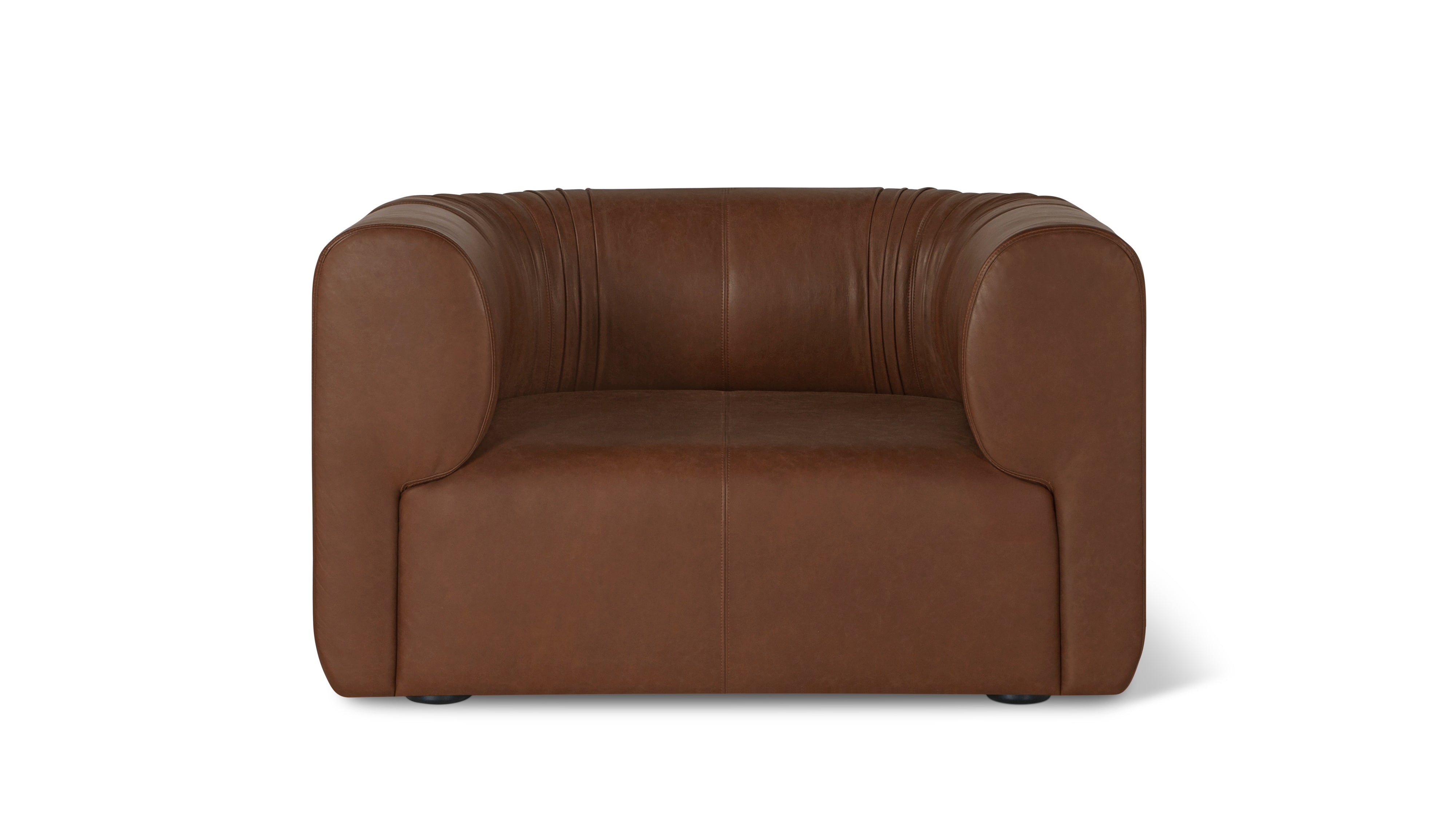 Novel Lounge Chair, Dark Saddle