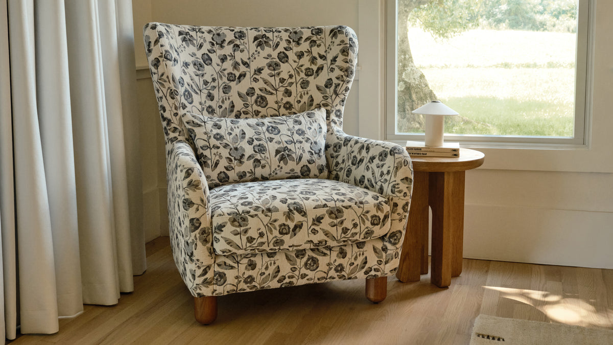 Hearth Lounge Chair, Rose Garden — alternate view