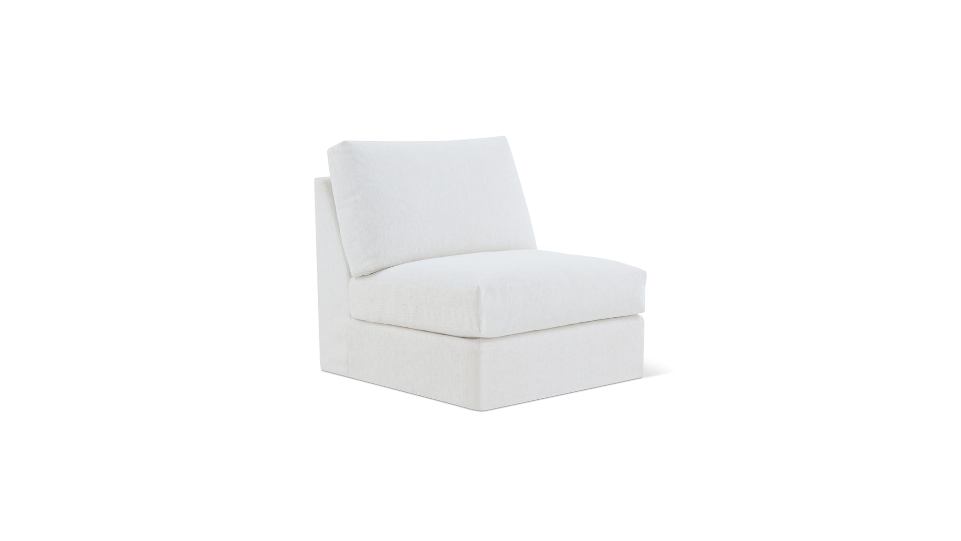 Breeze Armless Chair, Standard, Nomad Snow_image