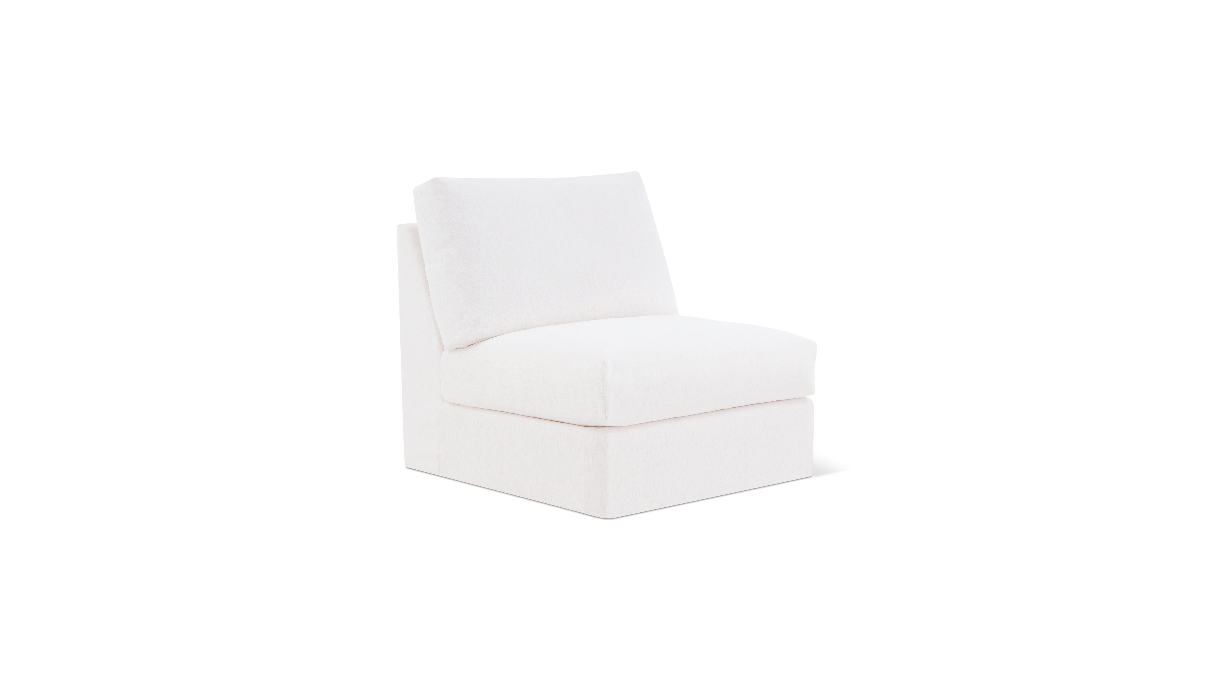 Breeze Armless Chair, Standard, Nomad Snow
