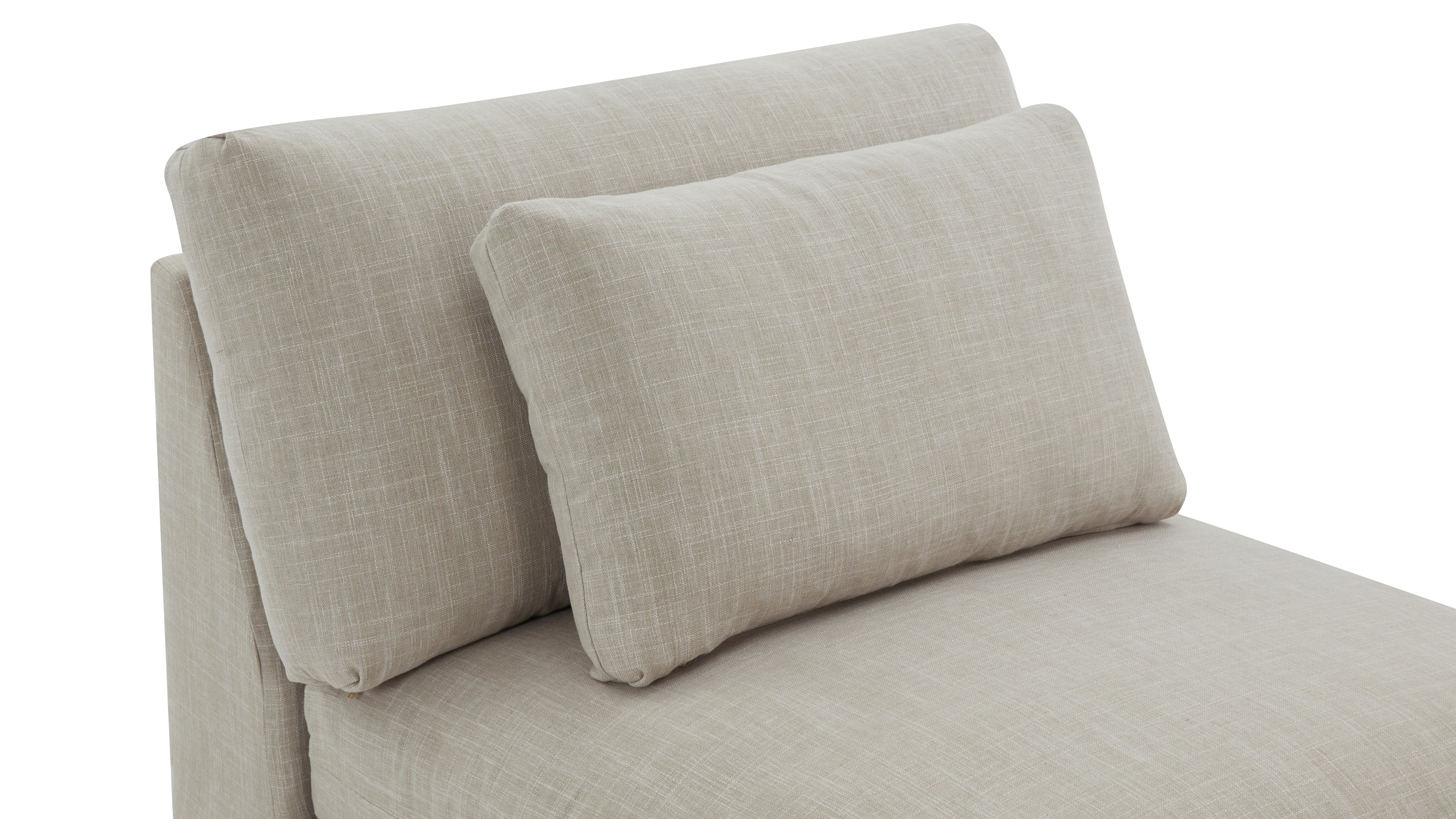 Breeze Armless Chair, Large, Light Pebble
