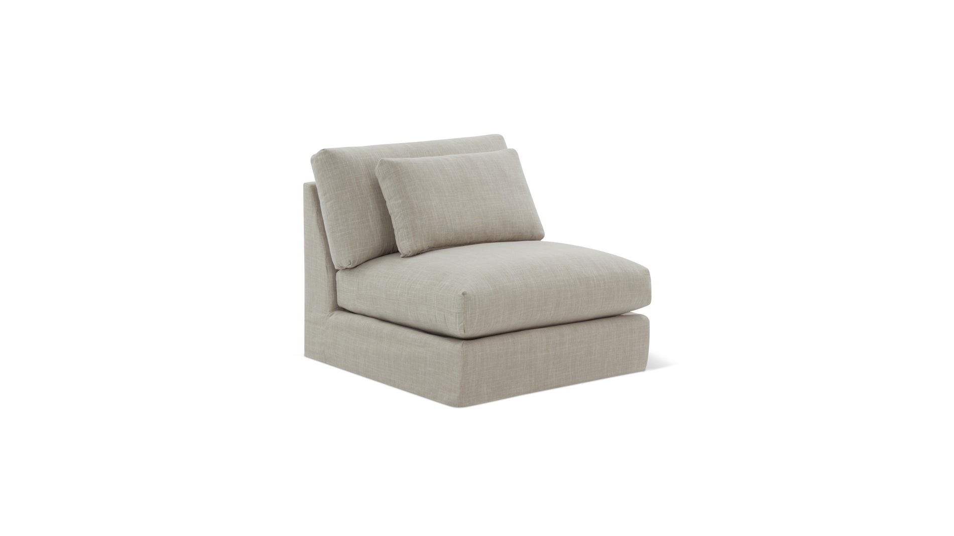 Breeze Armless Chair, Large, Light Pebble_image