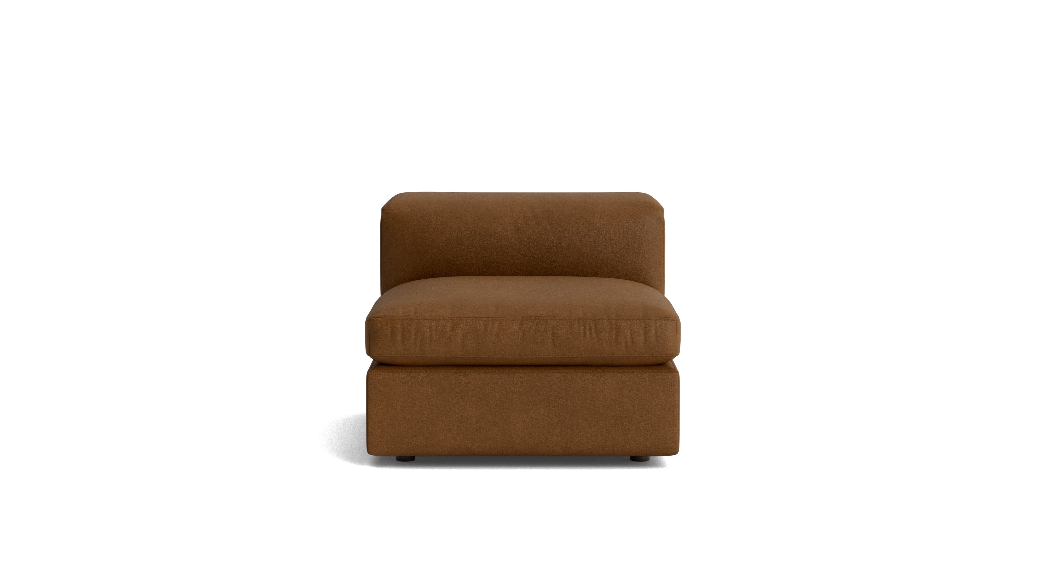 Saddle Armless Chair, Bourbon